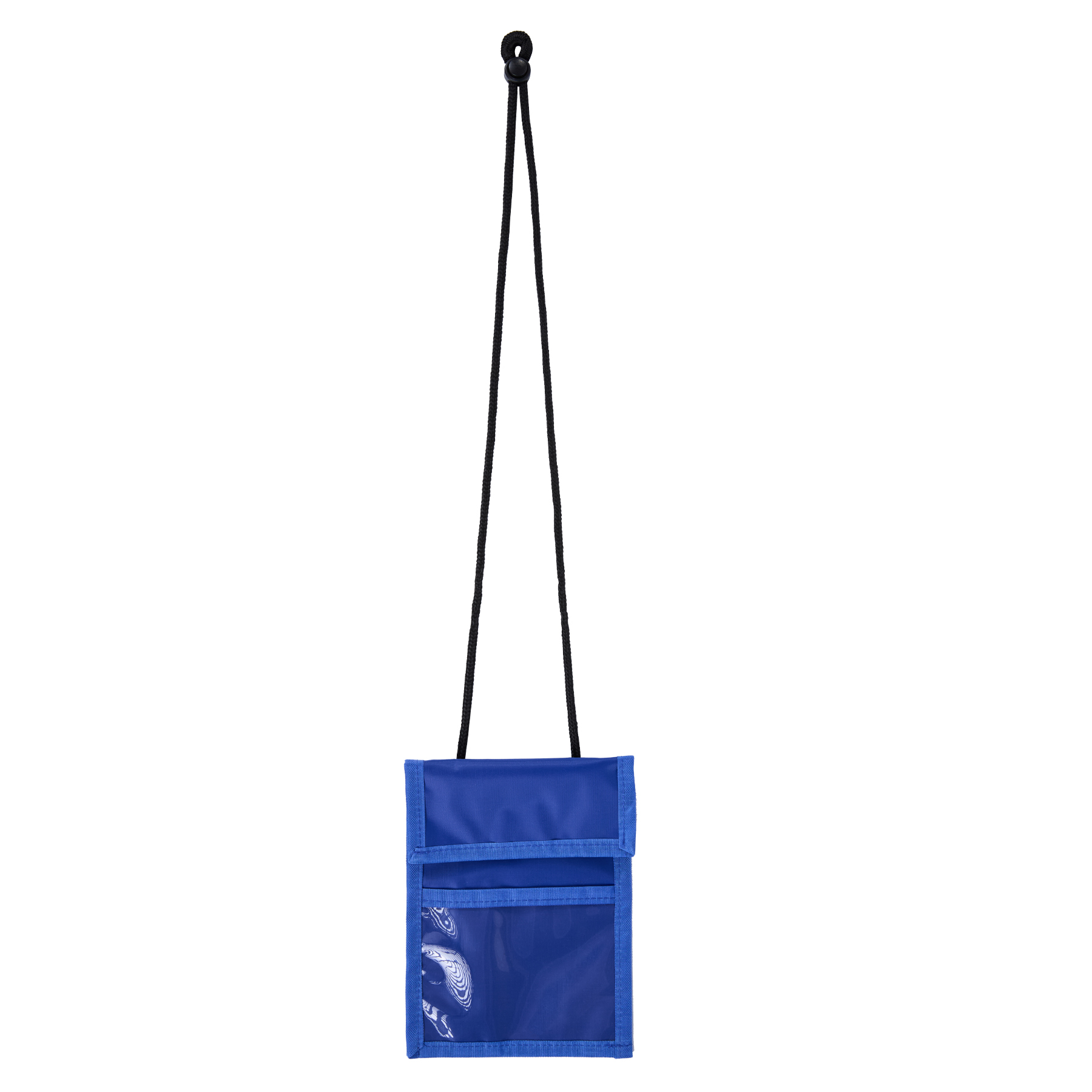 Premium Clear Window Pouch Wallet With Lanyard W/Back Pen Holder 10