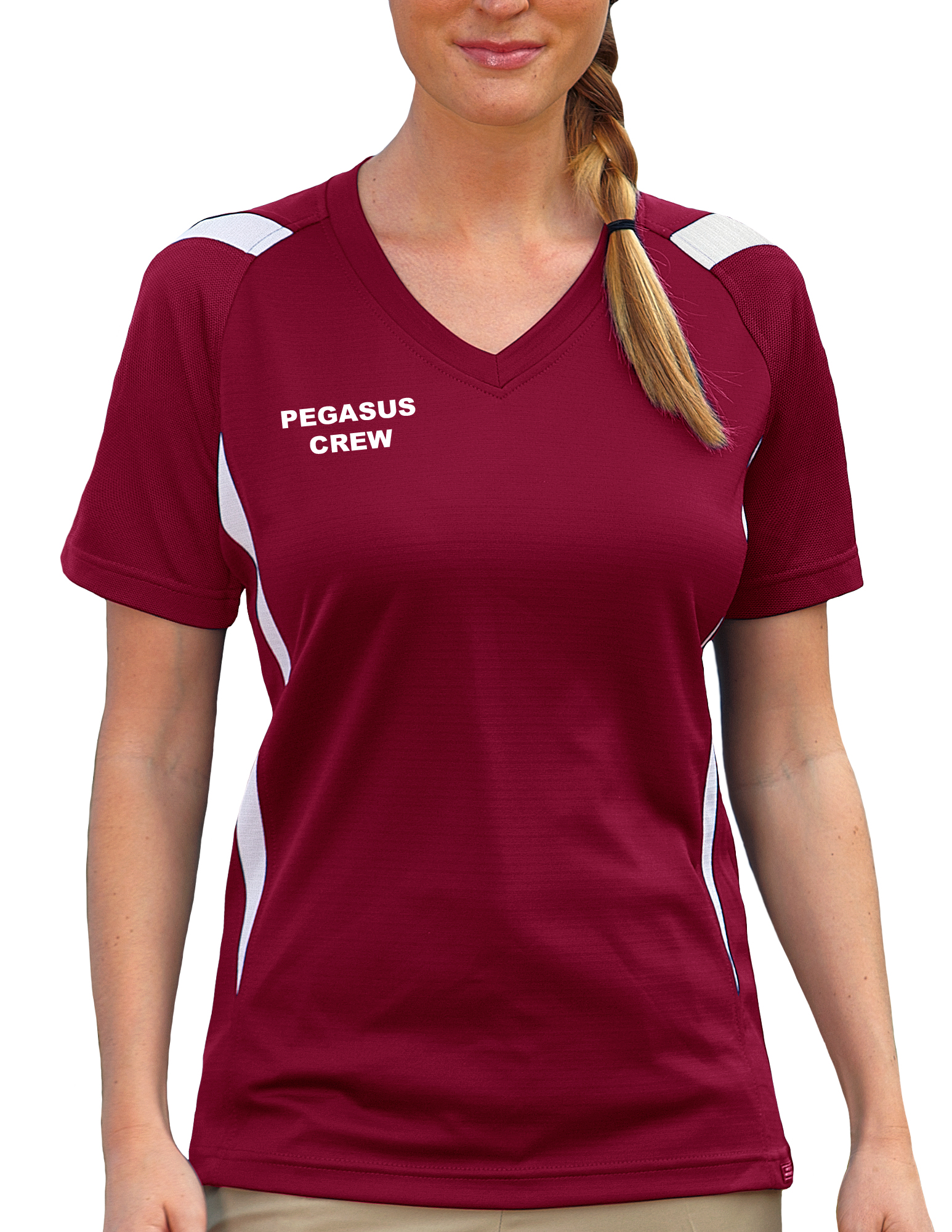 Ladies' Pegasus Crew Ottoman Tee Shirt 2