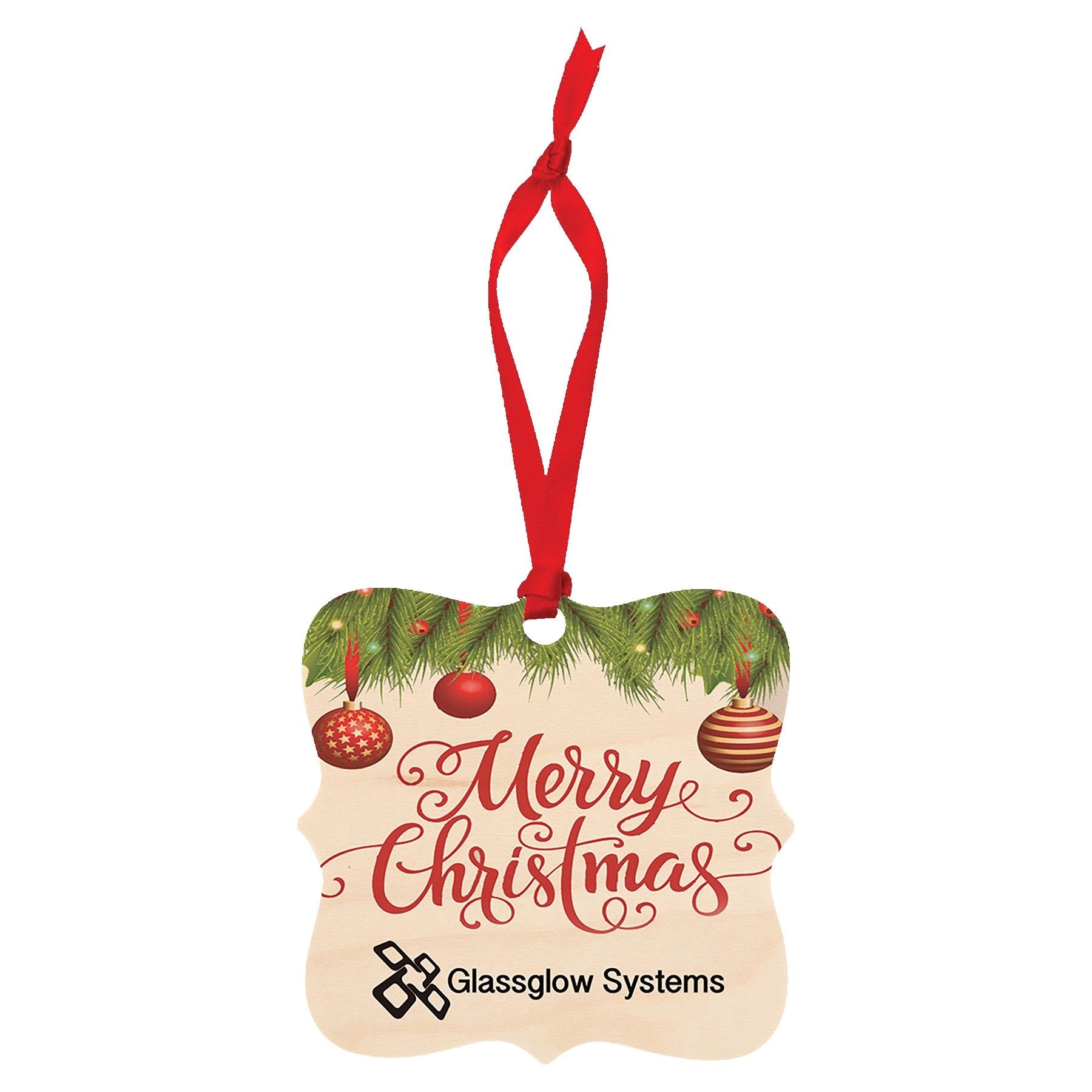 3" x 3" Prague Matte Maple Unisub Sublimatable Ornament 2