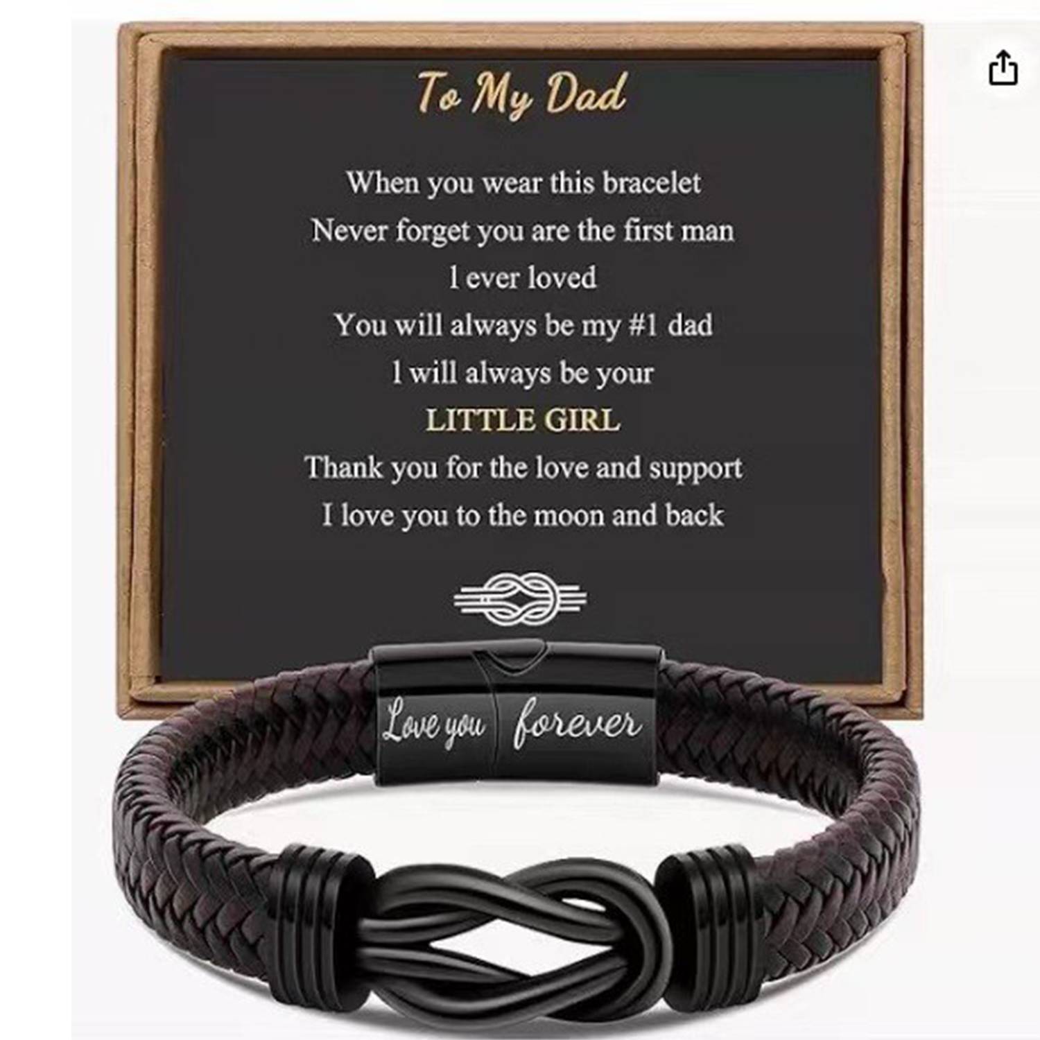 Handwoven Magnetic Buckle PU Leather Bracelet 8