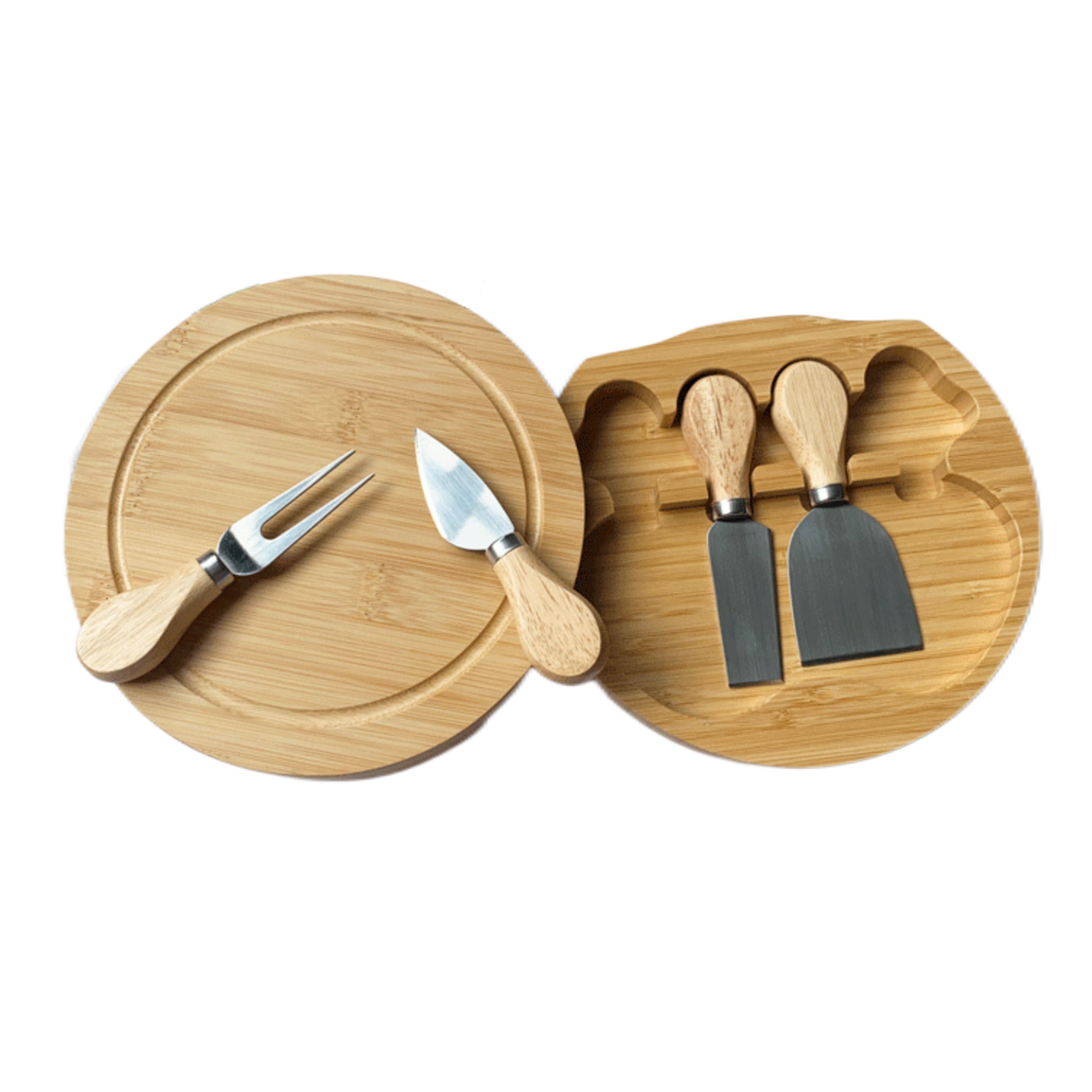 Bamboo Cheese Board Set (direct import) 3