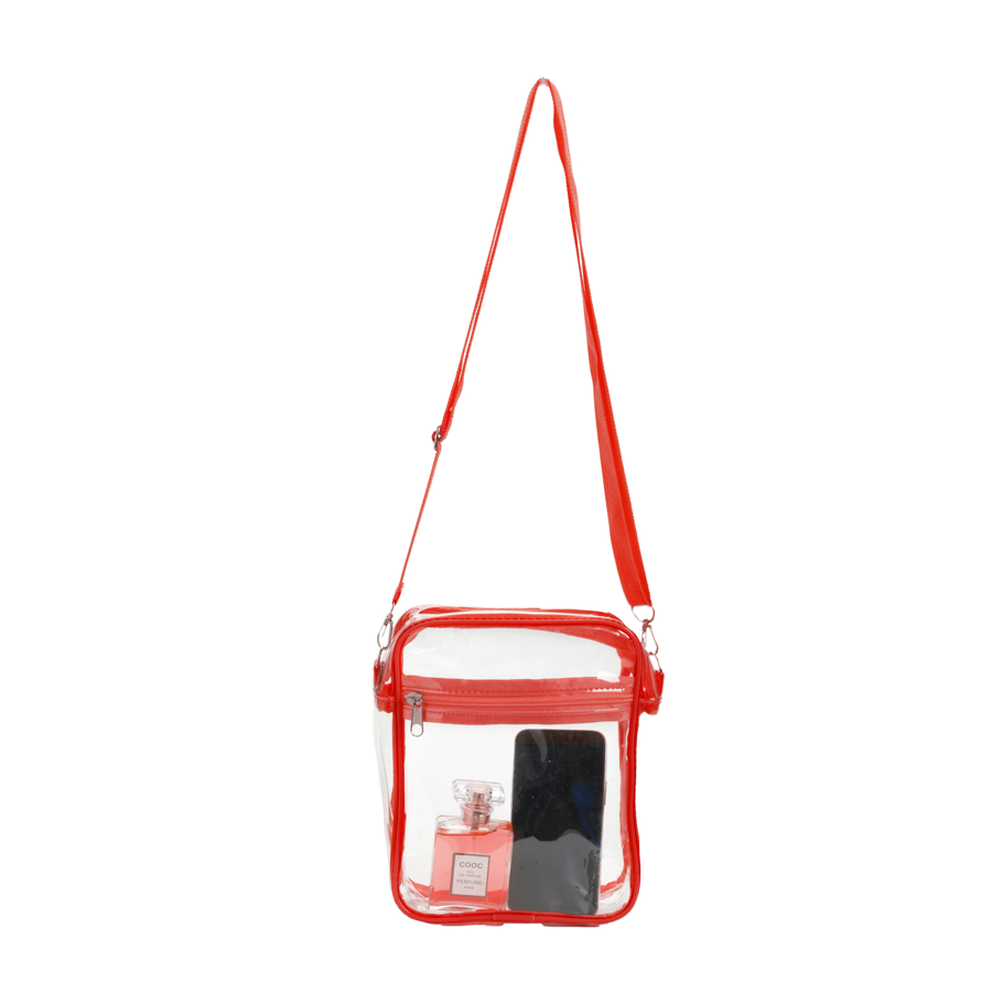 ClearPass Clear Crossbody Bag 6.5" x 2.5" 10