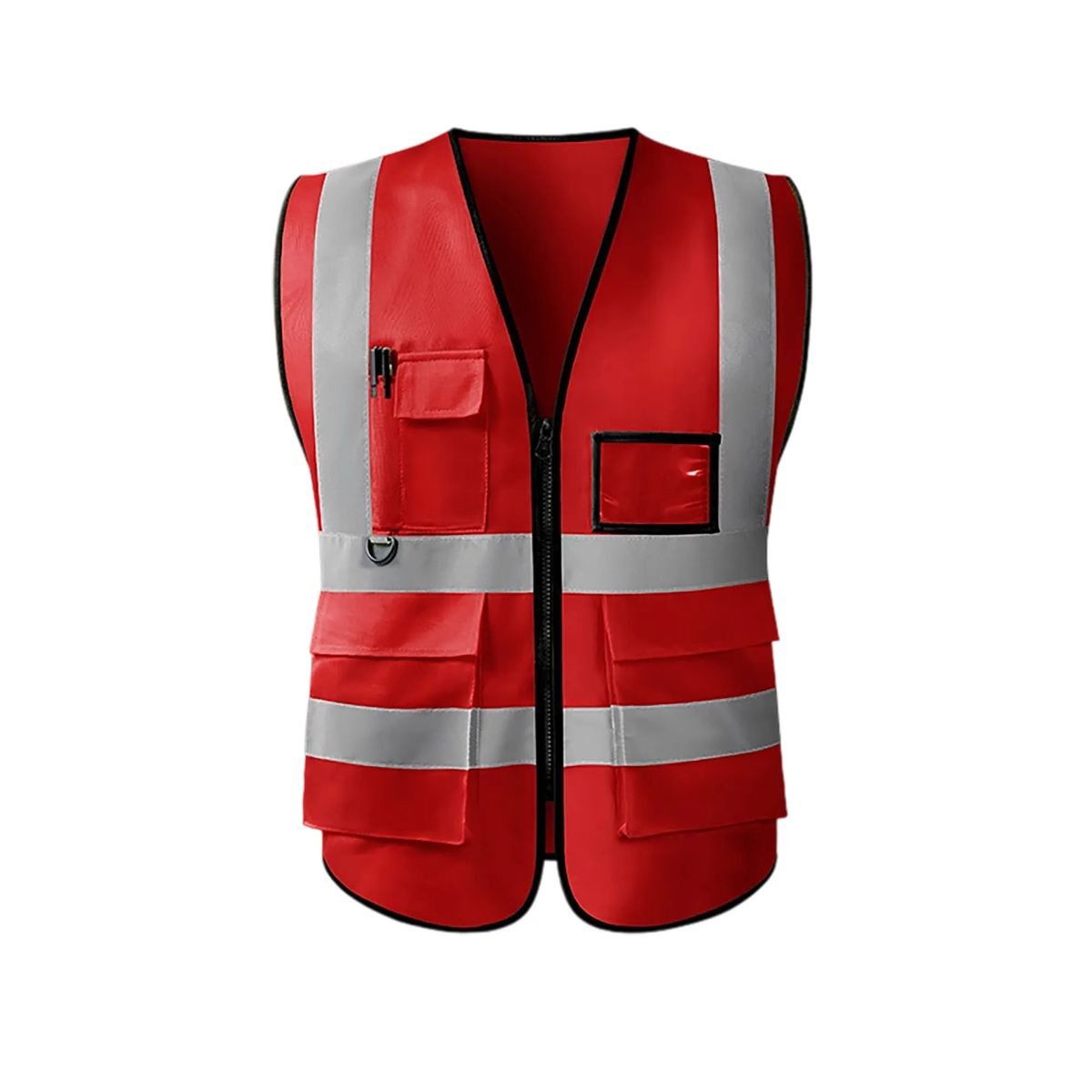 Reflective Safety Vest With Multiple Storage Pockets 13