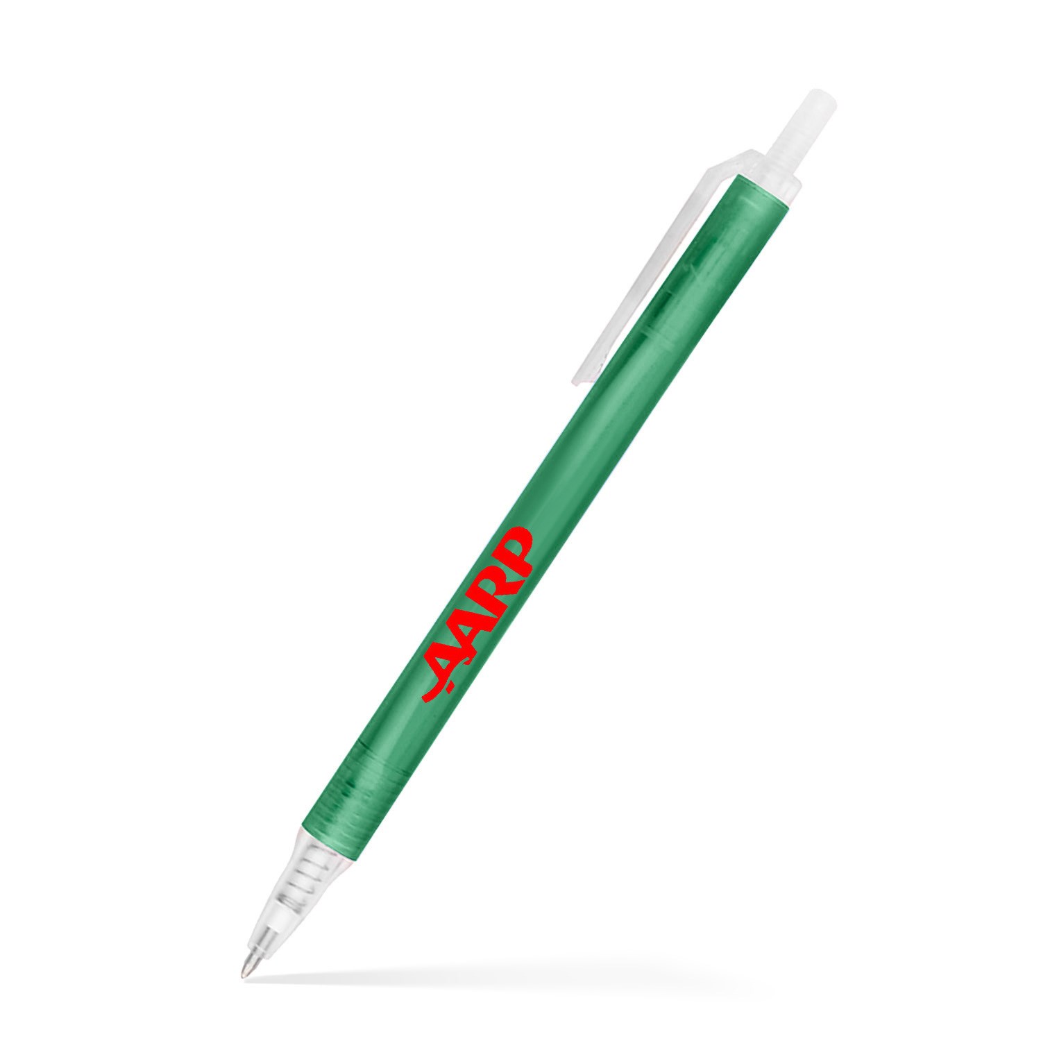 Amber Frosted Translucent Stick Click Pen 38