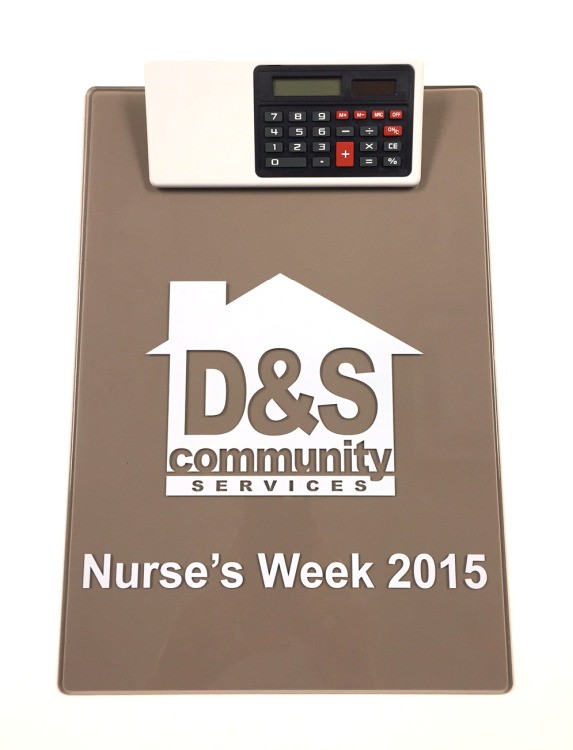 Letter Size Clipboard w/Dual Power Calculator Clip 47