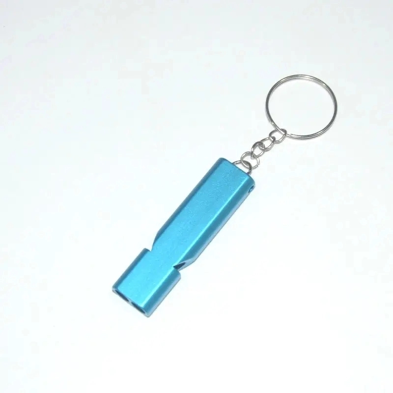 Aluminum Double Tubes Whistle Keychain 9