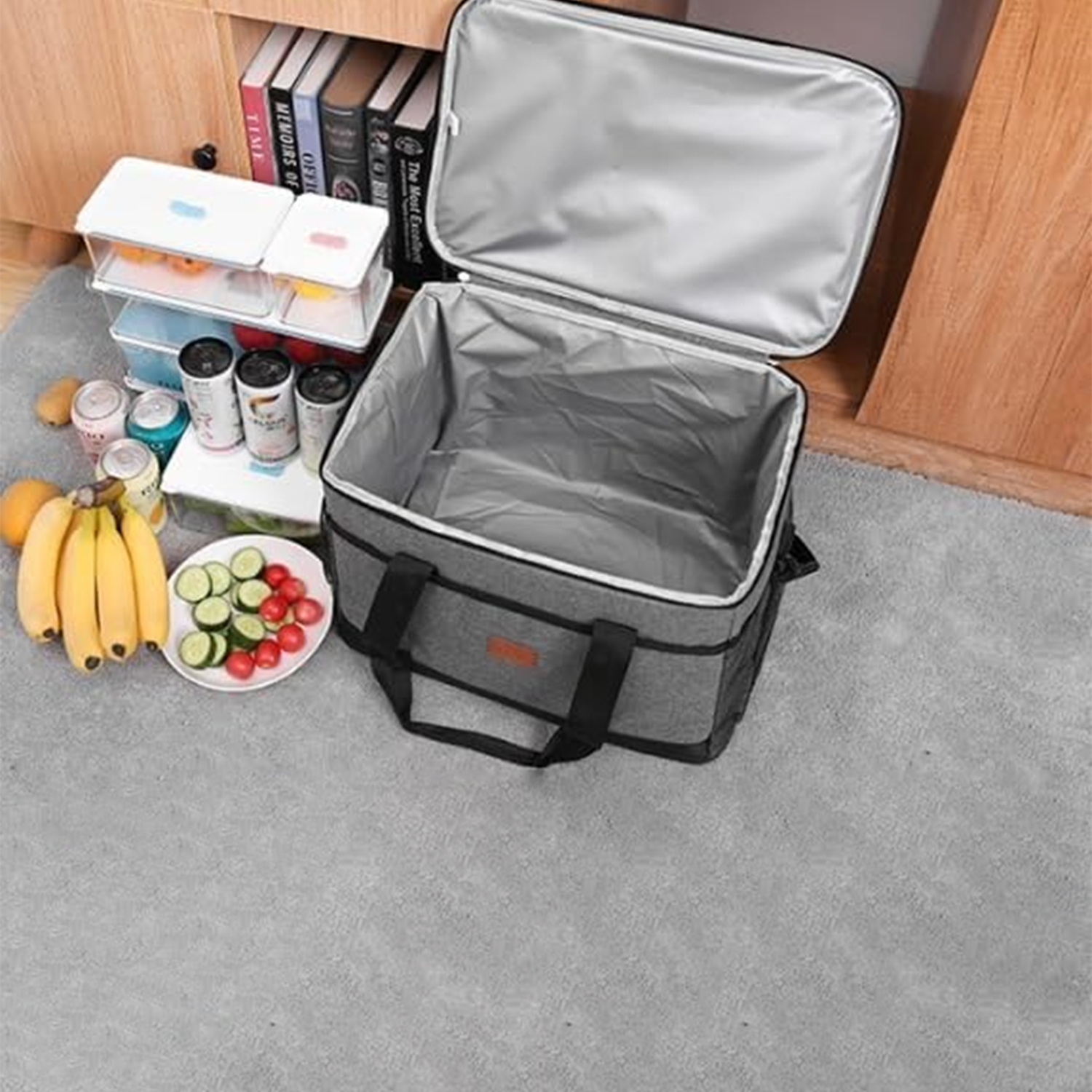 Large Lunch Bag Insulated Lunch Box Cooler Tote Bag 4