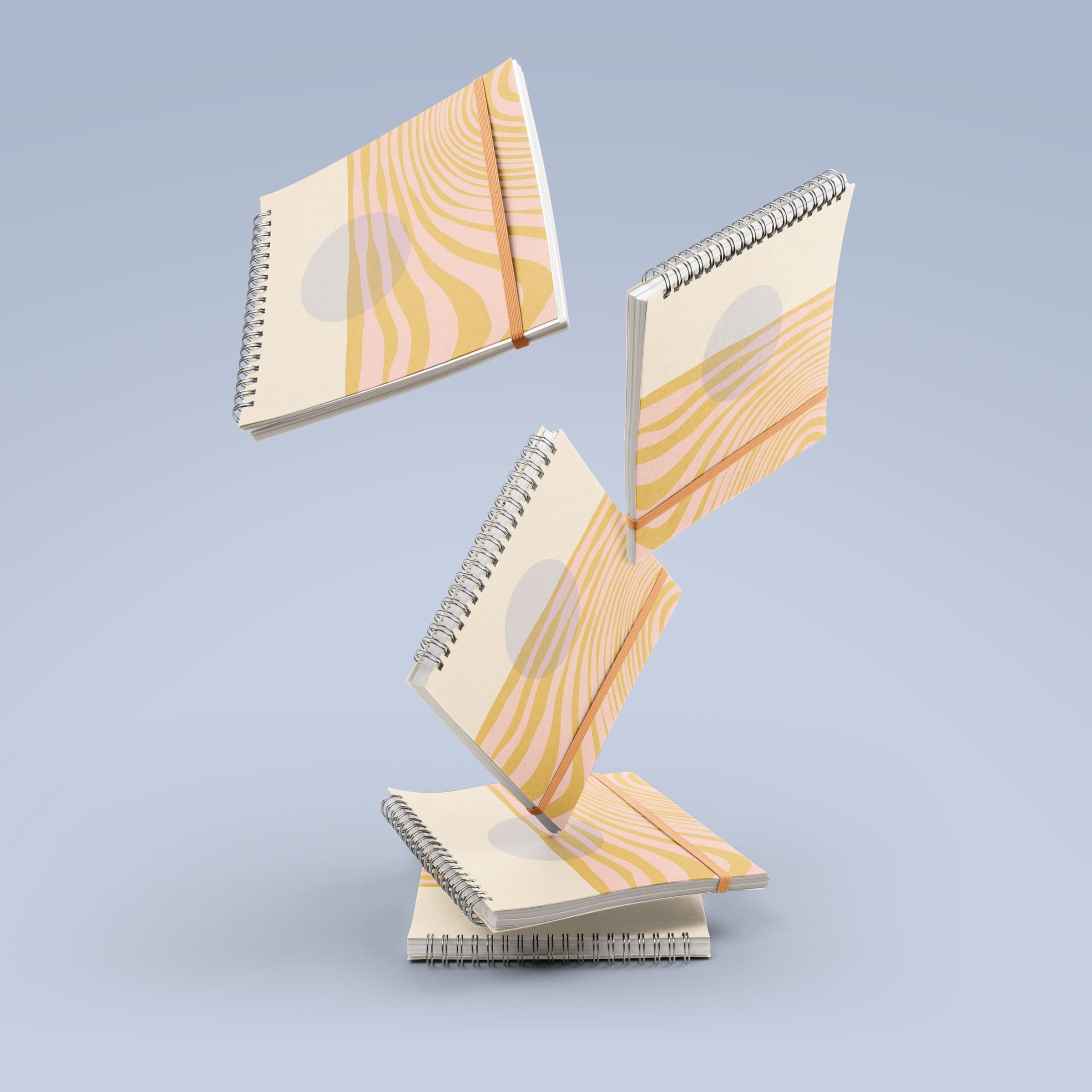 SQUARE NOTEBOOK - LARGE - COIL - SOLID COVER 2