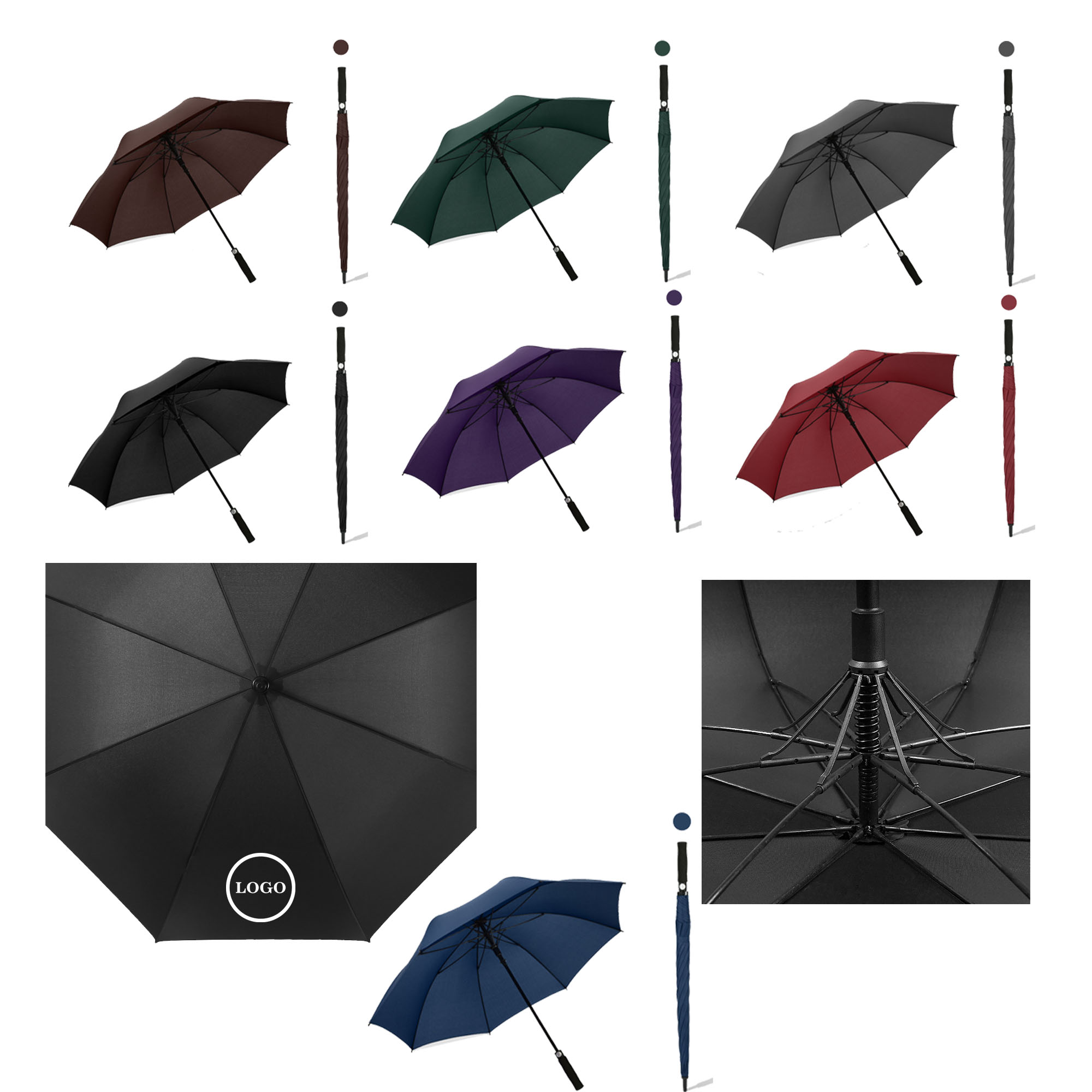 MOQ50 Long-Handled Golf Umbrella 2