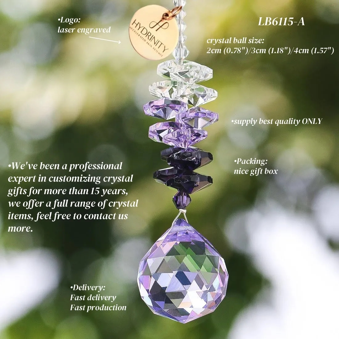 Hanging Crystal Ball Prism Suncatcher 3