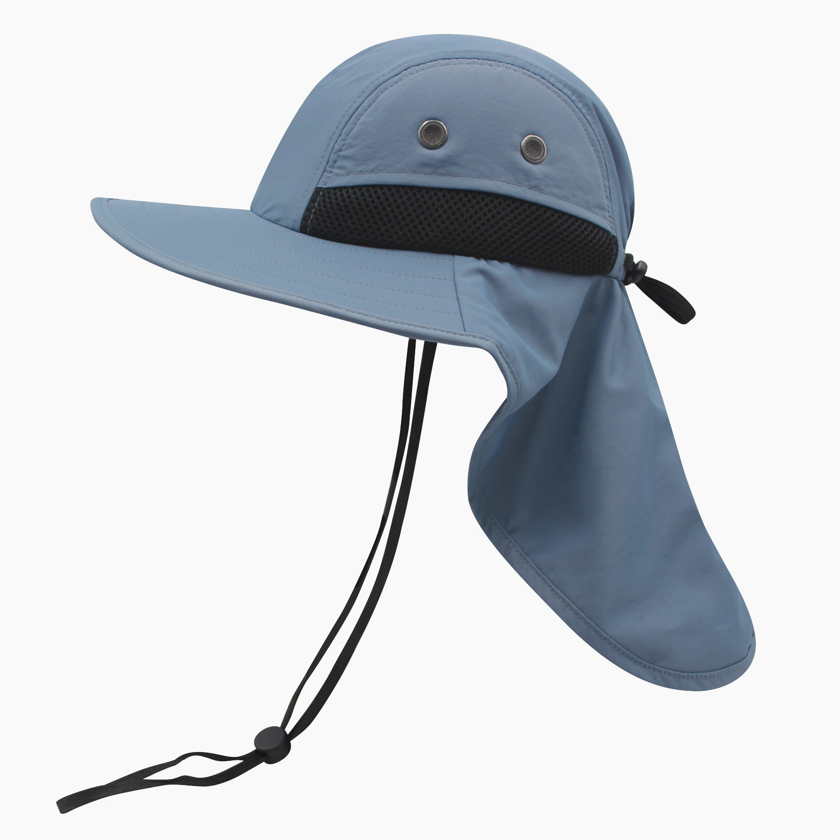 Safari boonie flap back hat with hidden pocket