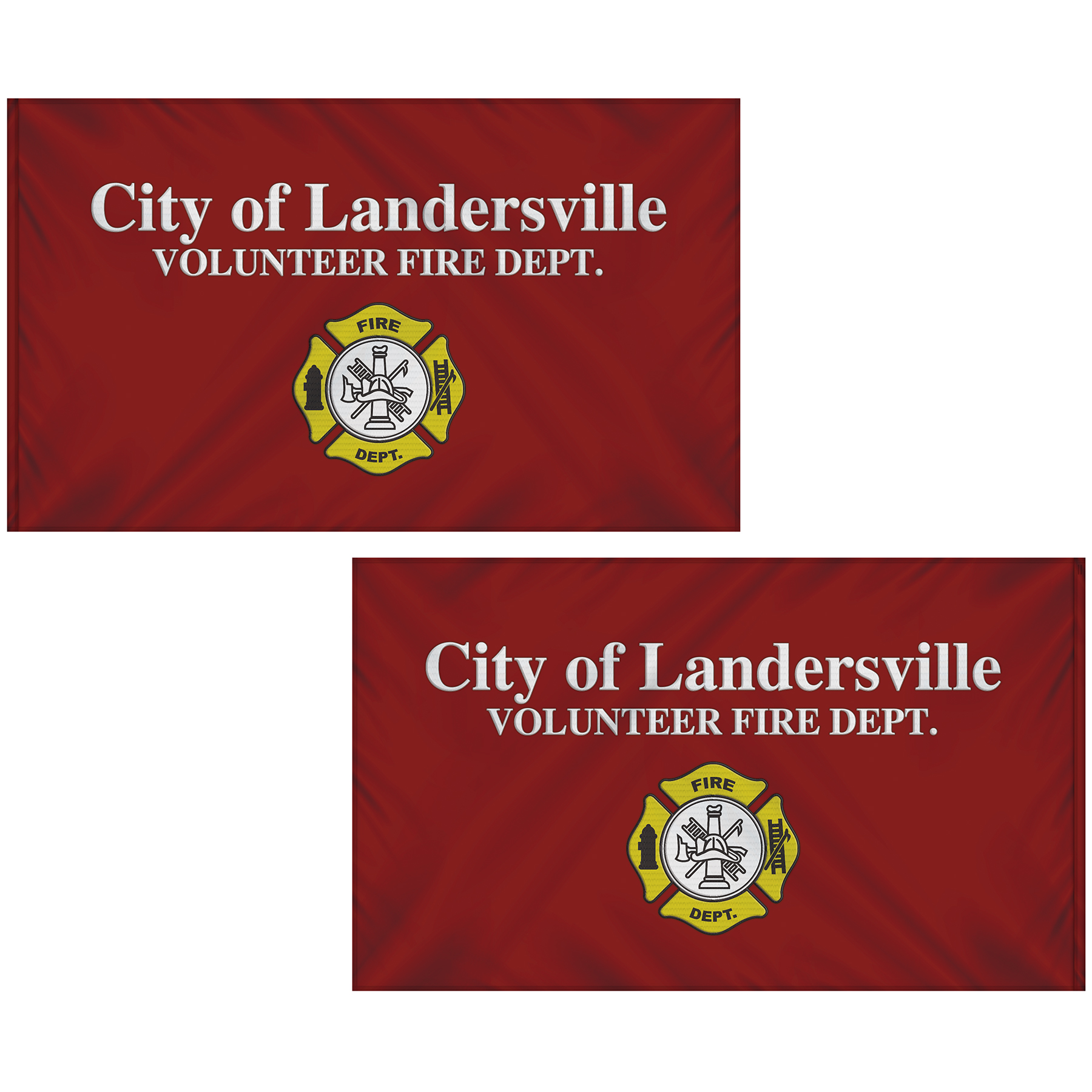 6' x 10' Double Sided Embroidered Flag with Pole Sleeve 6