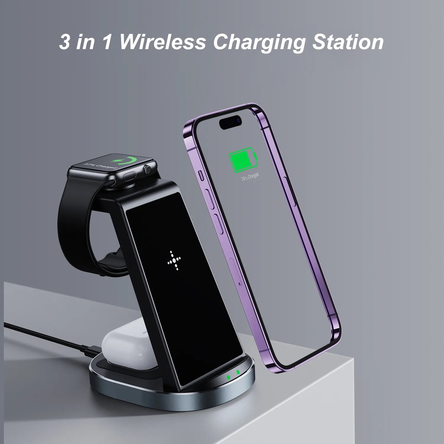 3 in 1 Charging Station for iPhone 4