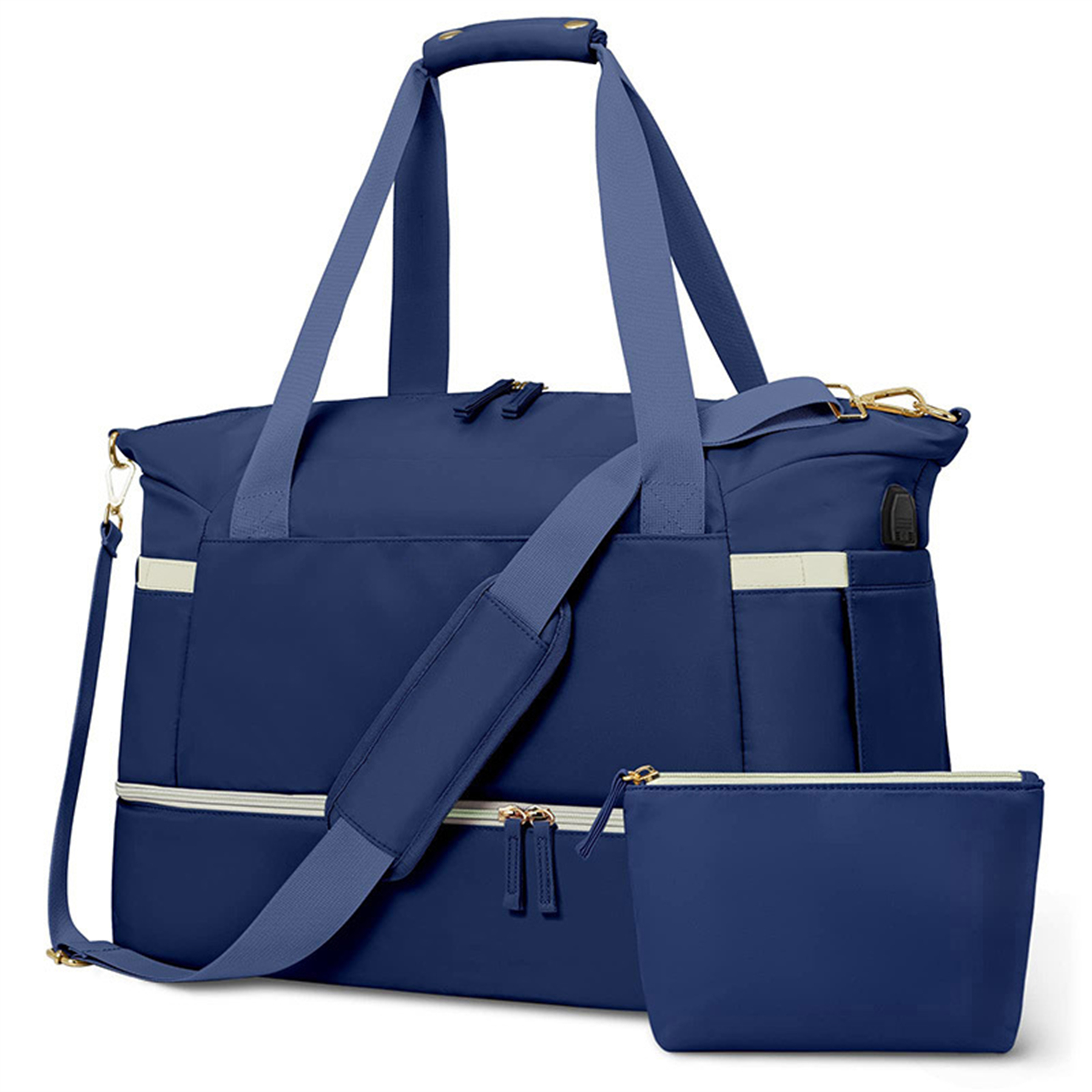 Sports Travel Duffel Bag With USB Charging Port 8
