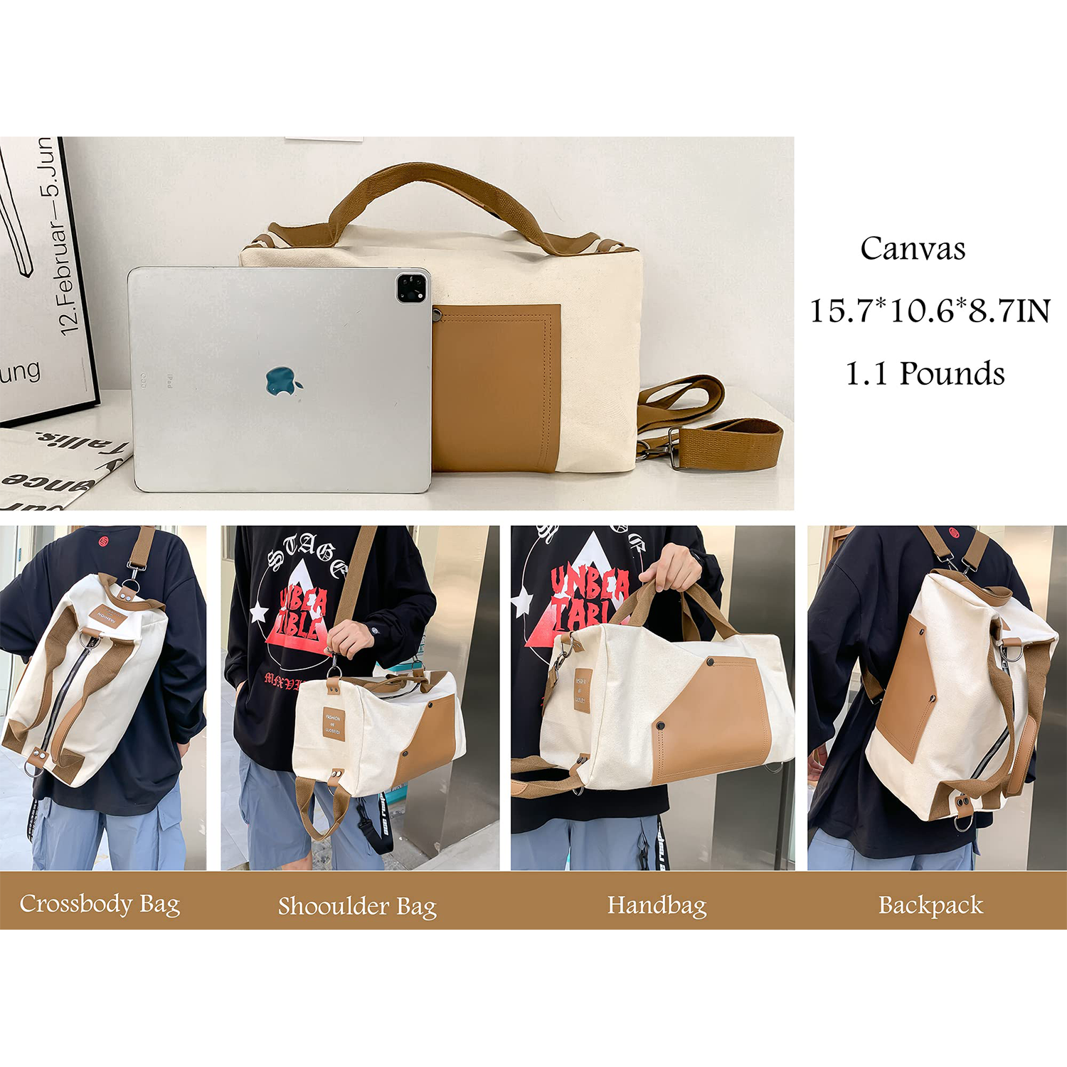 Travel Duffle Casual Backpack Bag 6