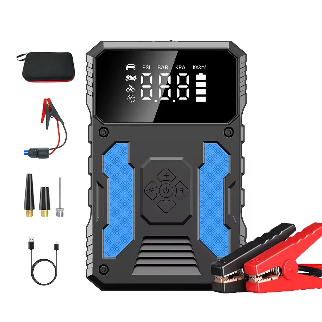 150PSI 2000A Car Battery Jump Starter With Air Compressor 2