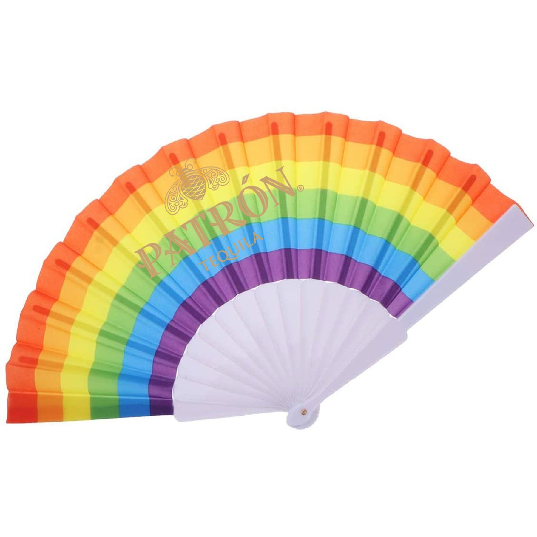 9 Inch Rainbow Pride Folding Hand Fans For Edm Music Club Event 9