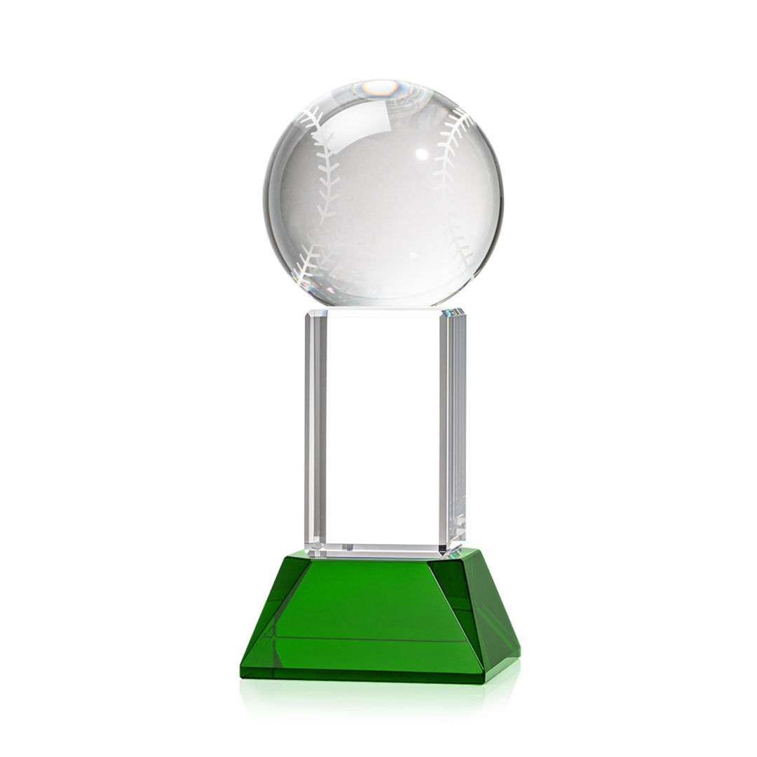 Baseball Award on Stowe Base - Green 10