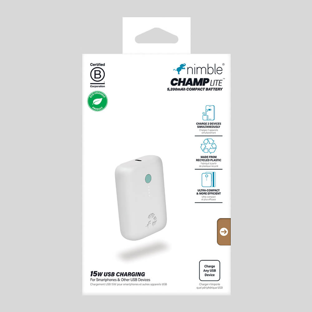 Nimble Champ Lite Portable Charge 5K - 5,200mAh 12