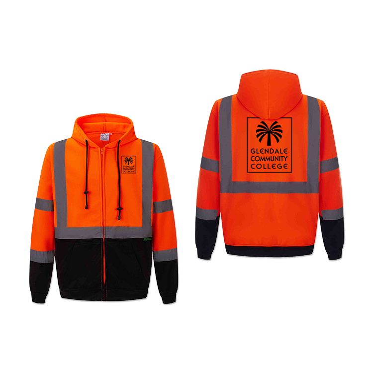 Full Zip Safety Fleece Hoodie Jacket 4