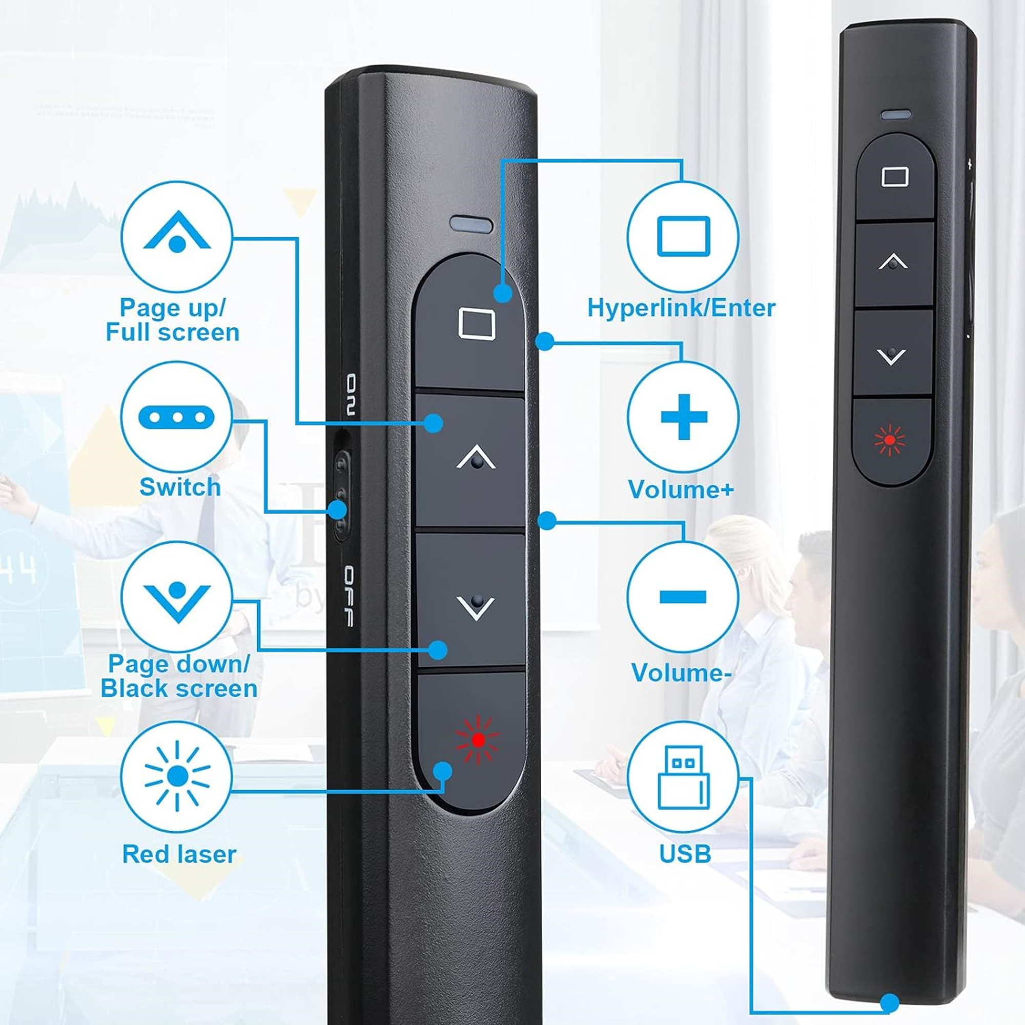 Wireless Remote Presentation Clicker 3