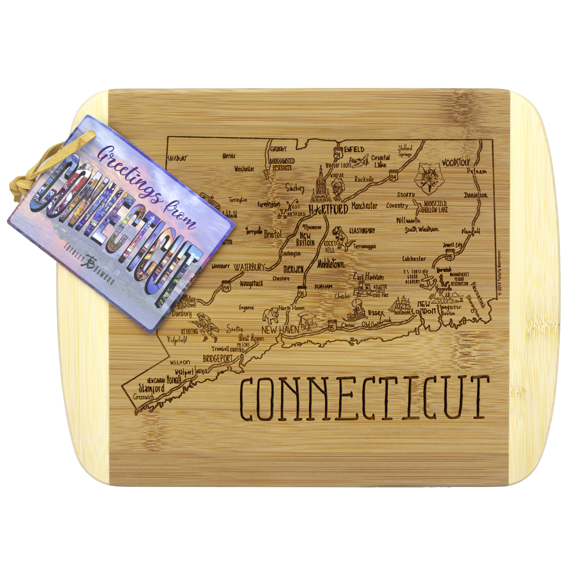 A Slice of Life Connecticut Serving & Cutting Board 3