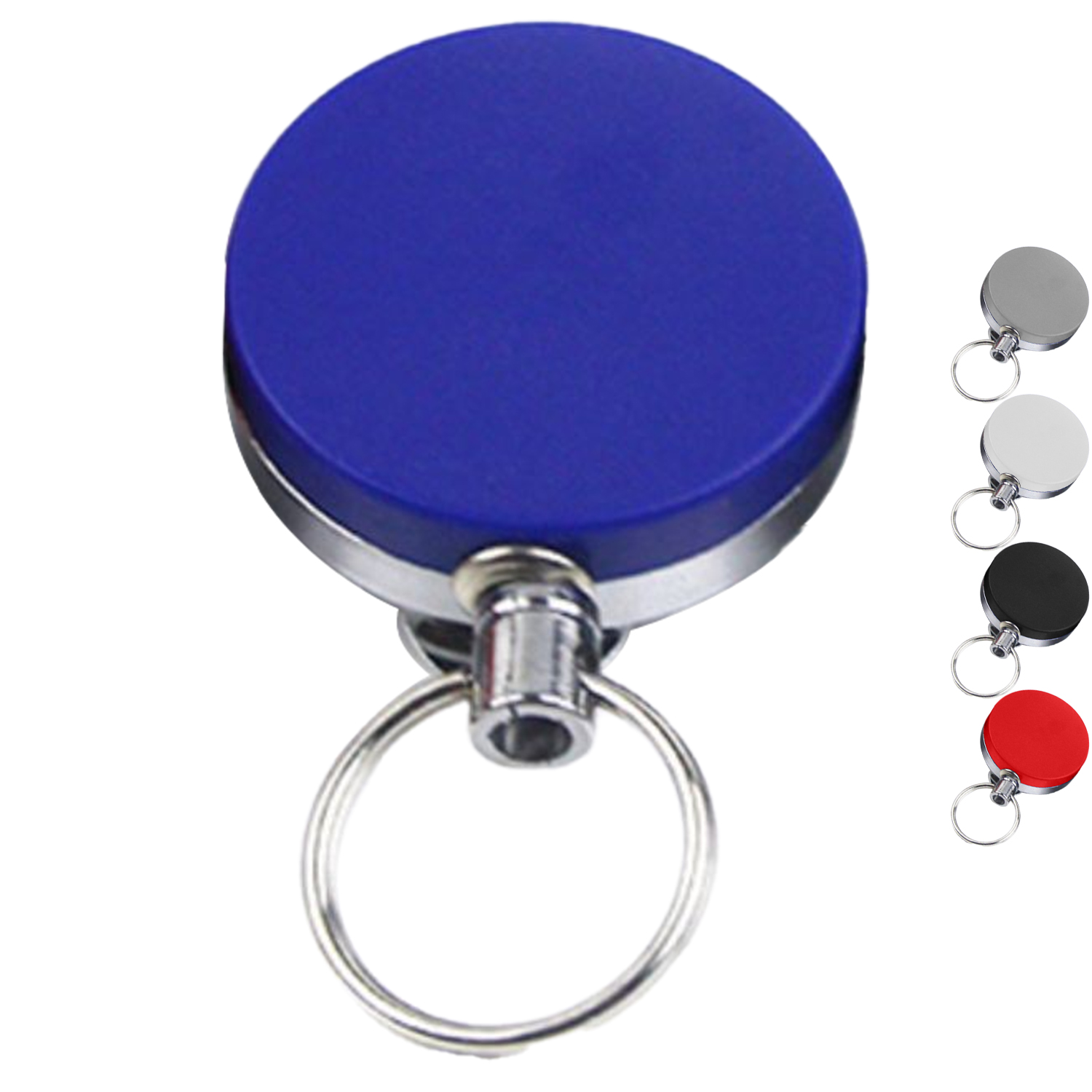 Front Side Plastic Back Side Metal Badge Reel w/ Belt Clip 2