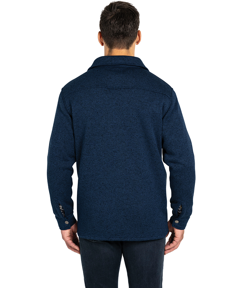 Heathered Fleece Snap Shacket 54