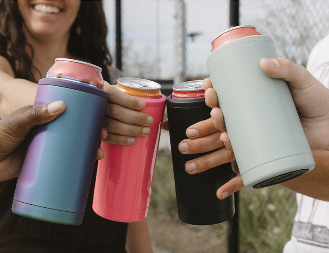 Stainless Steel Drink Holder for Hard Seltzer, Beer, Soda, and Energy Drinks 3