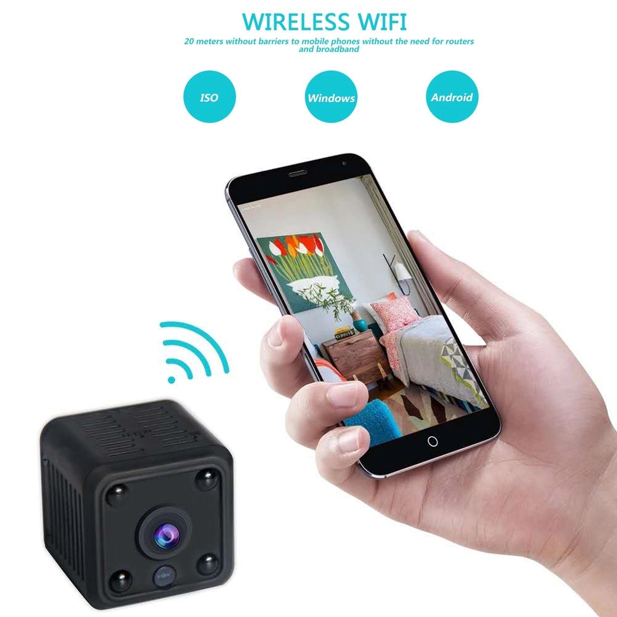 Wireless Smart Home Camera with Night Vision 7