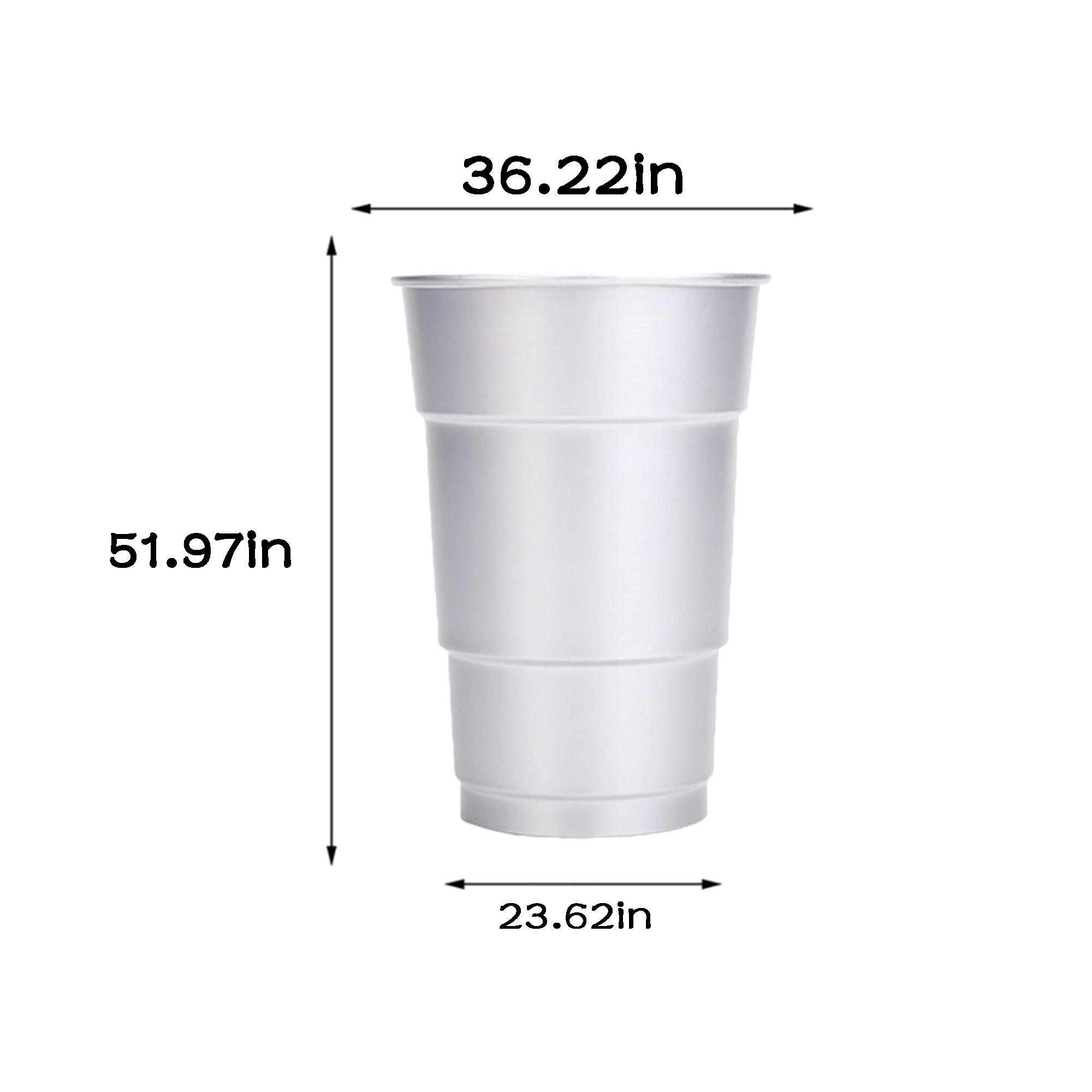 MOQ 50 PCS 16 oz Recyclable Aluminum Cup 2