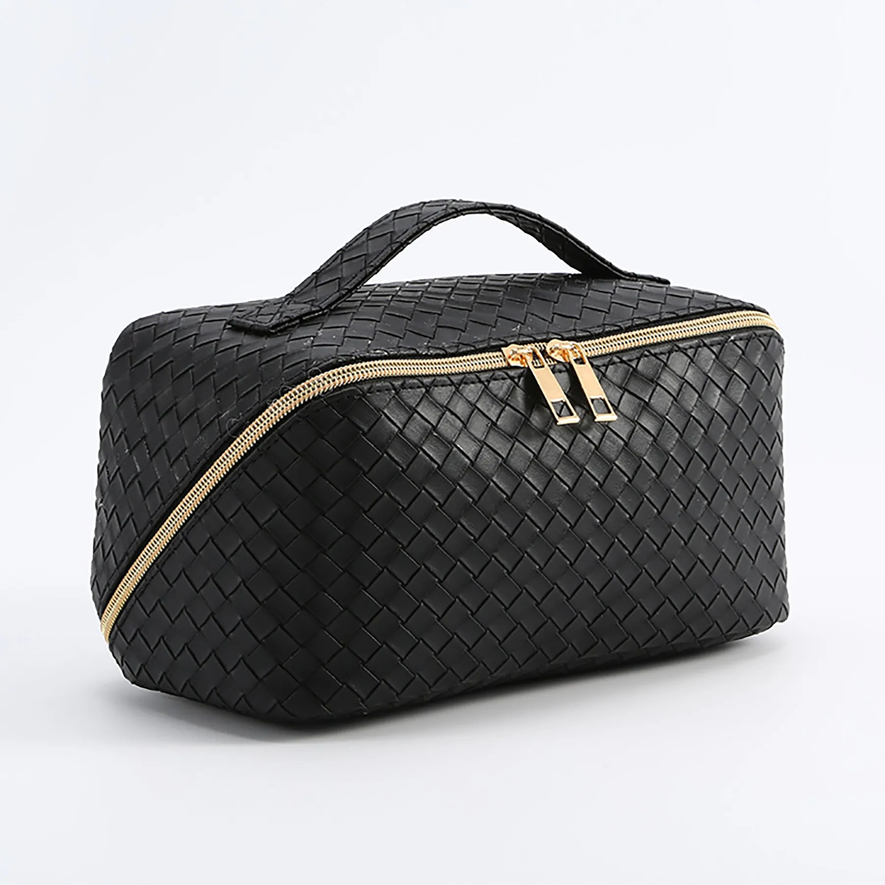 Large Capacity Leather Waterproof Makeup Bag 7
