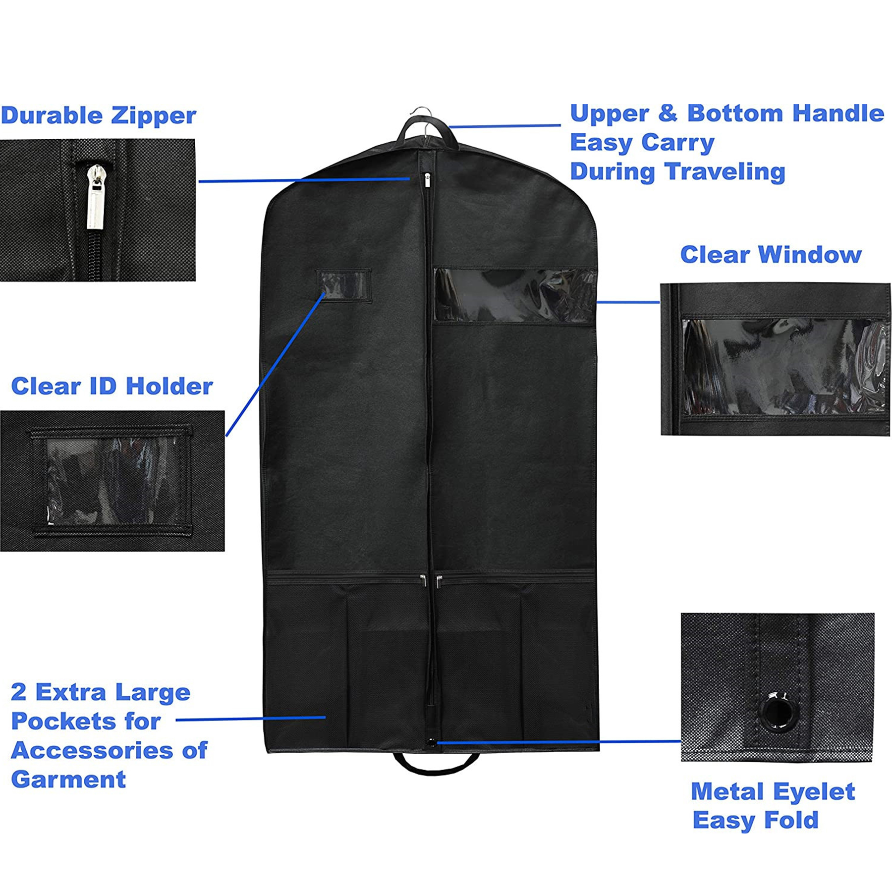 Non-woven Simple Houseware Heavy Duty Garment Bag 5