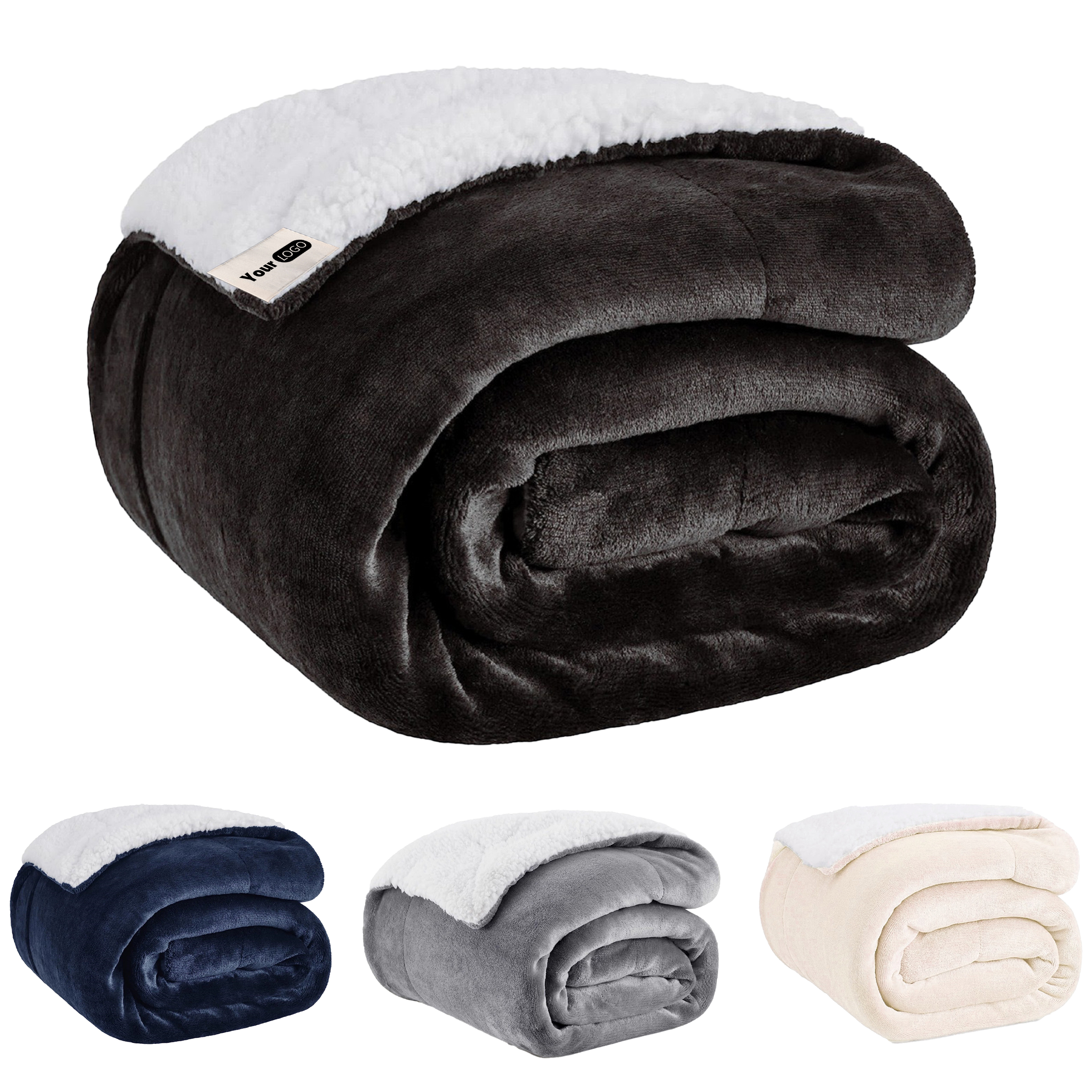 Polyester Luxurious Sherpa-Lined Blanket For Ultimate Warmth And Comfort 4