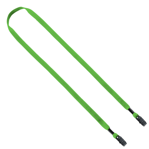 1/2" Cotton Double Bulldog Clip Lanyard 45