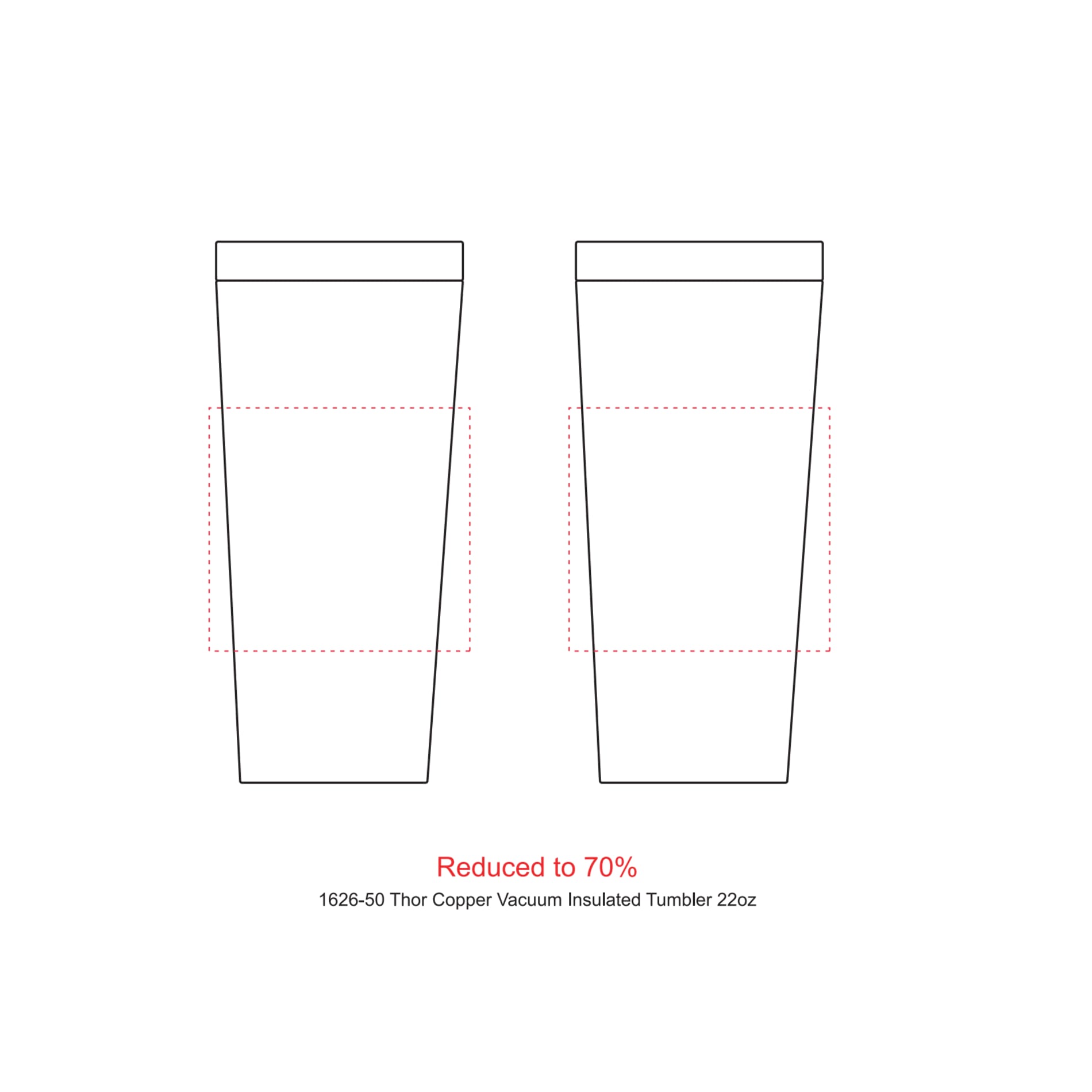 Thor Copper Vacuum Insulated Tumbler 22oz 31