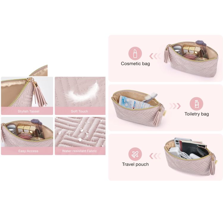 Elegant Roomy Makeup Bags 2