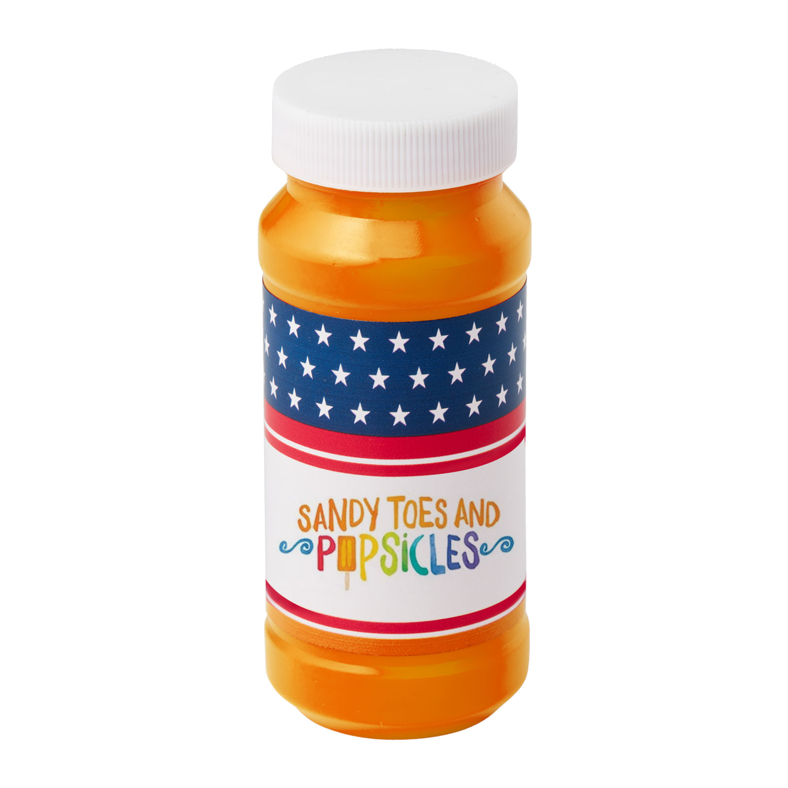 4 oz. Patriotic Bubbles with Full-Color Digital Label 8