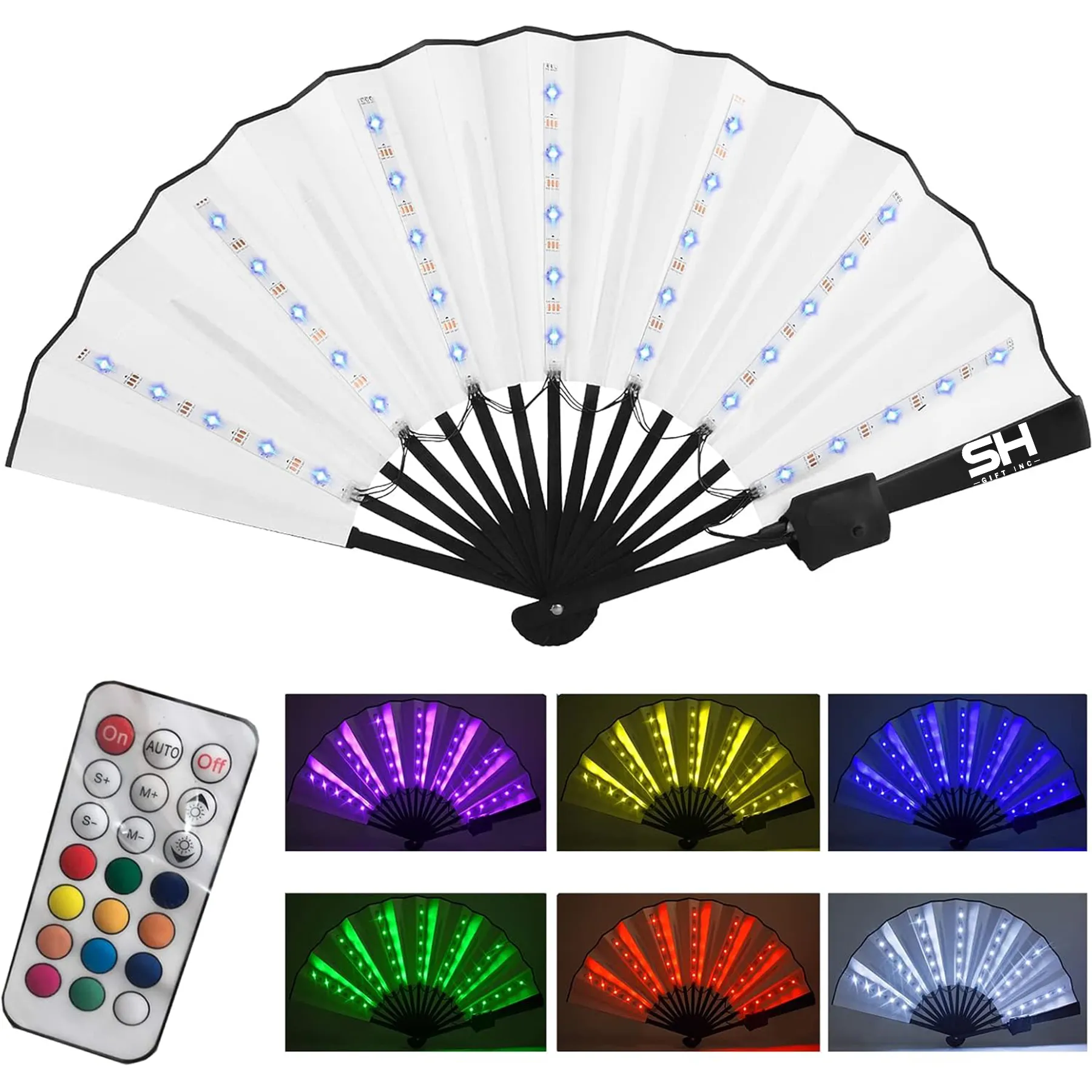 LED Luminous Folding Fan 1