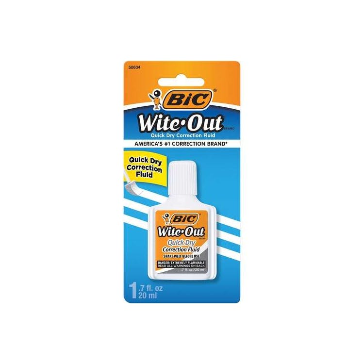Quick Dry Correction Fluid - White 20 mL 1 Pack 2