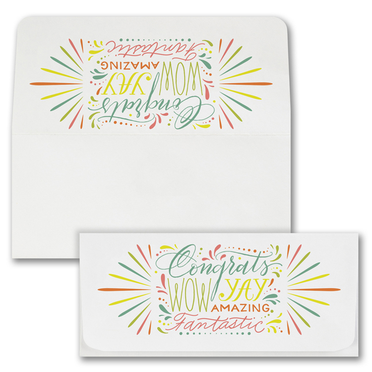 Congratulations Wording Currency Envelope 2
