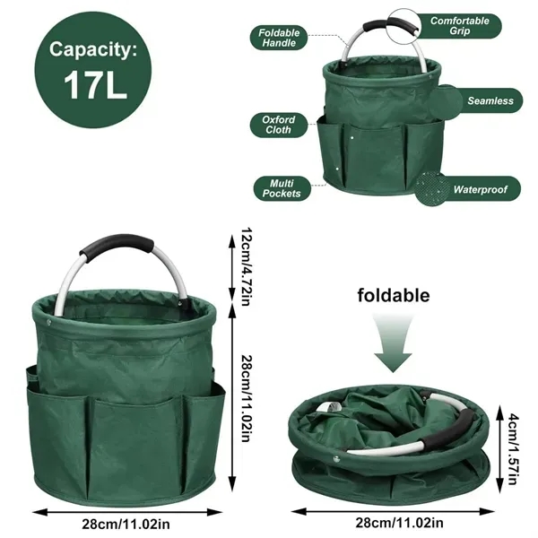 600D Oxford Heavy-Duty Utility Caddy - Durable Organizer 5