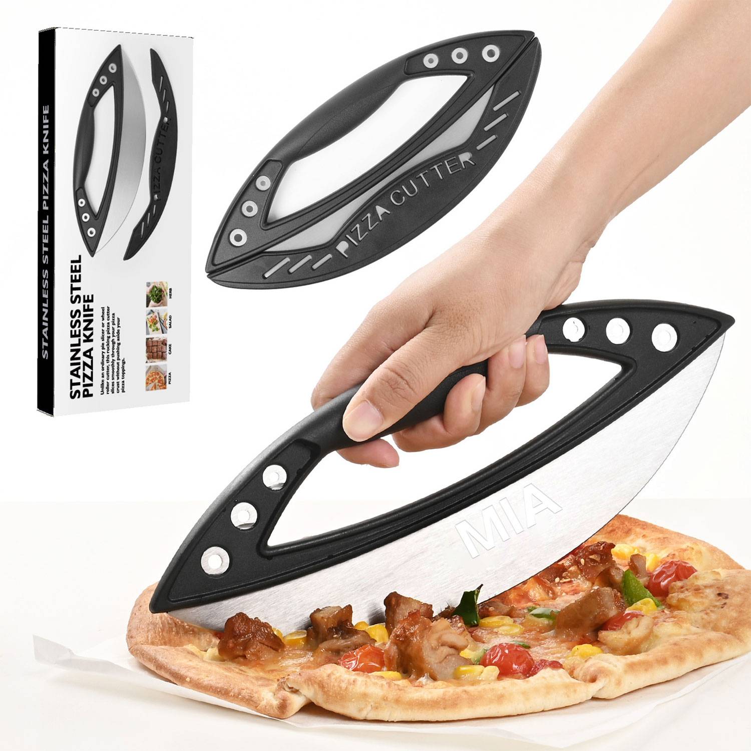 Stainless Steel Pizza Multi-Purpose Slicer 10