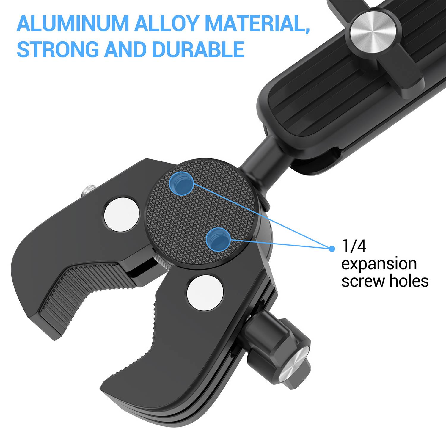 Phone & Tablet Holder for Spin Bike-Adjustable & Compatible 7