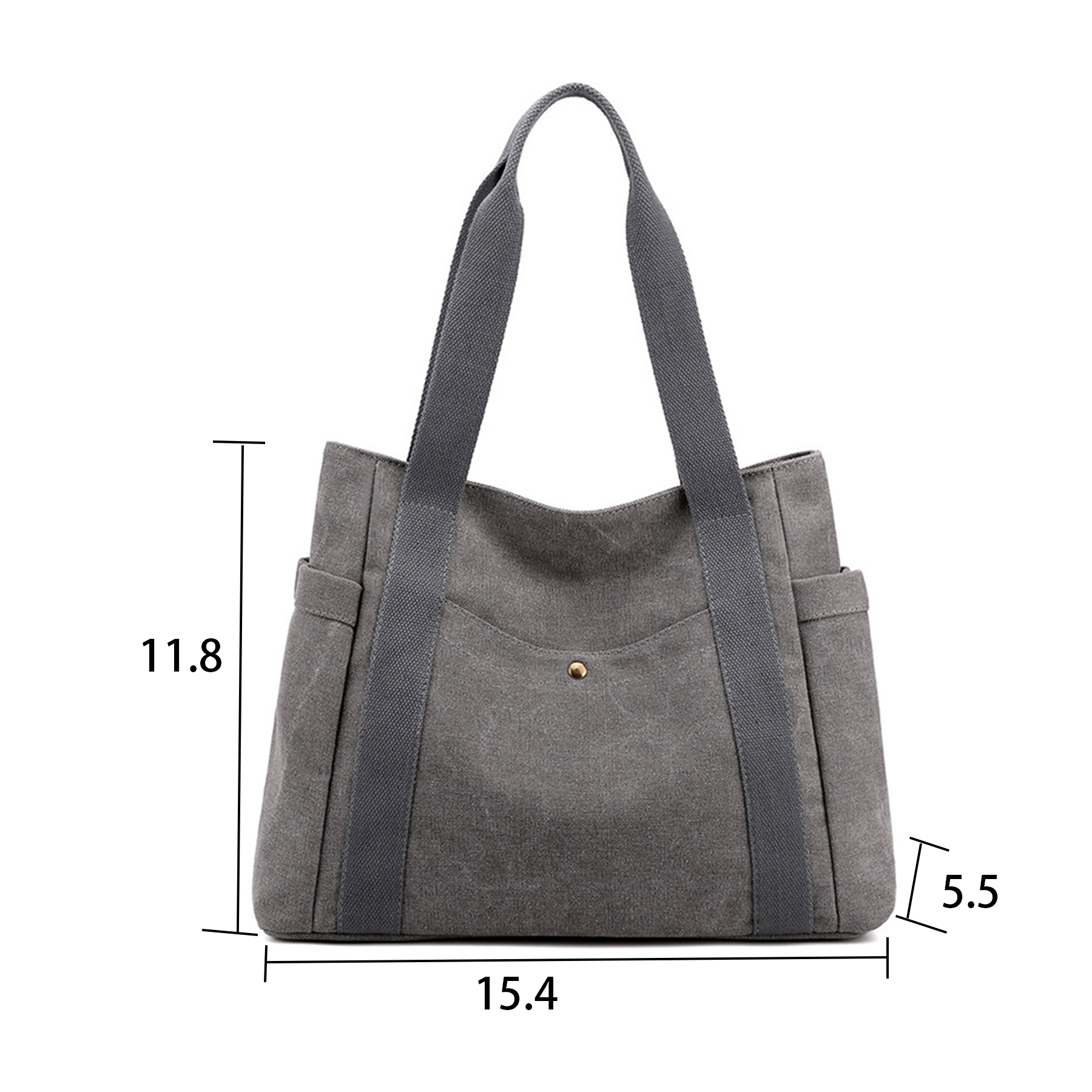 Canvas Multi-pocket Tote Bags, custom tote bag with logo imprint 6