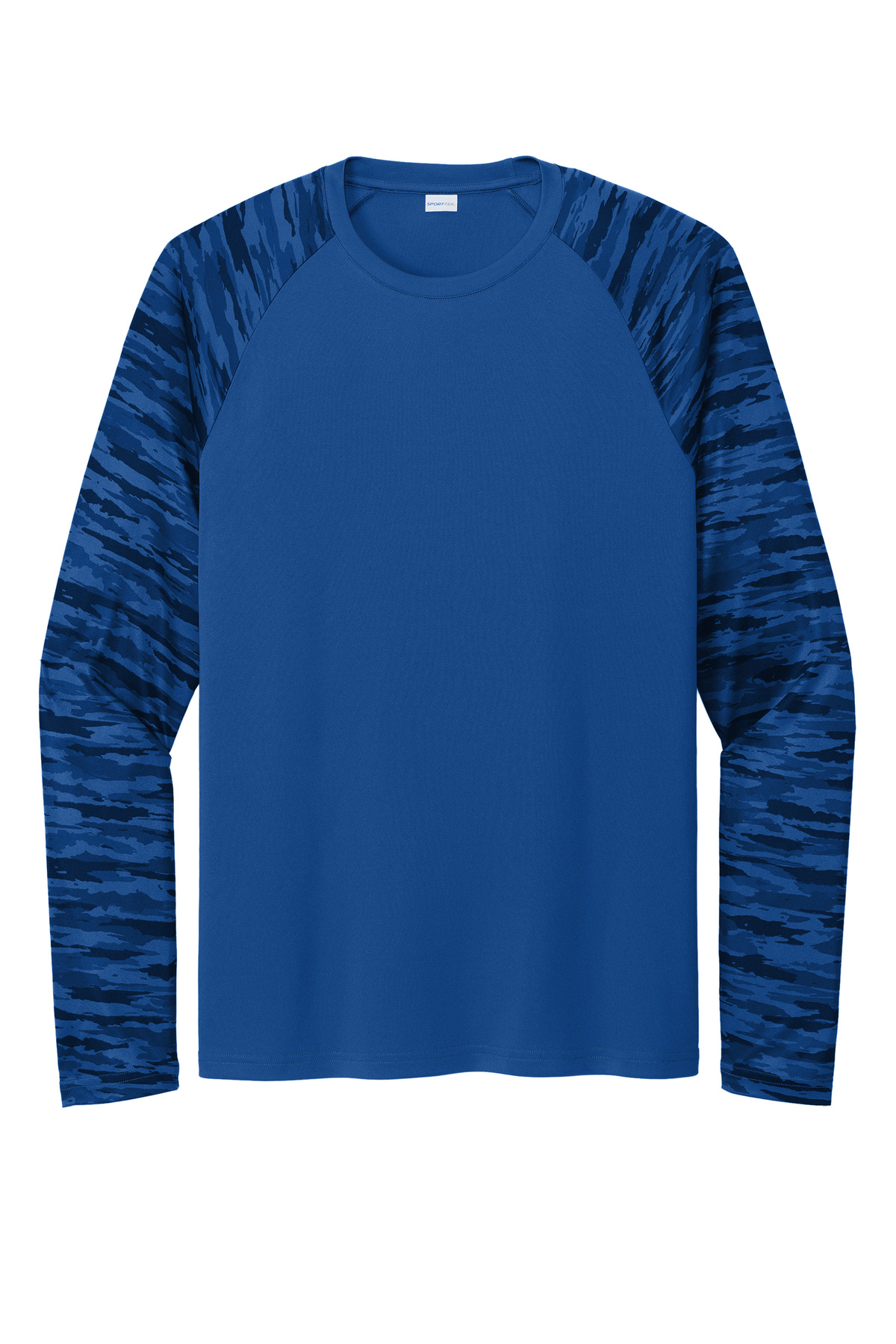 Sport-Tek Drift Camo Colorblock Long Sleeve Tee ST376LS 7