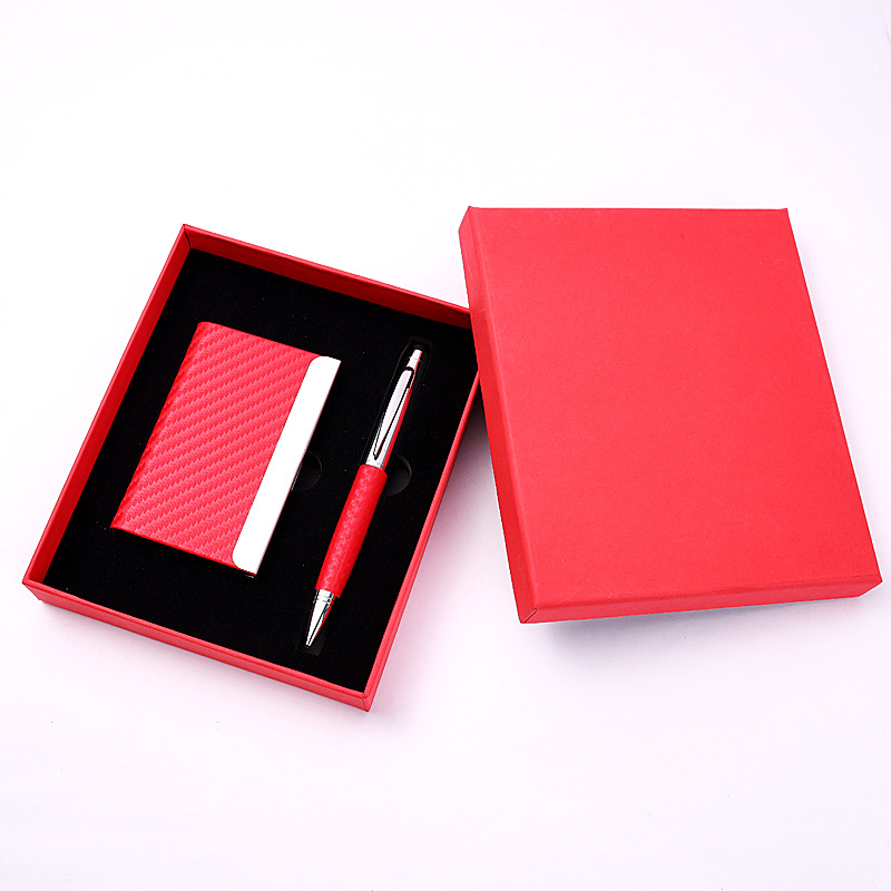 2-Piece Office Gift Set Metal Signature Pen and Card Case 6