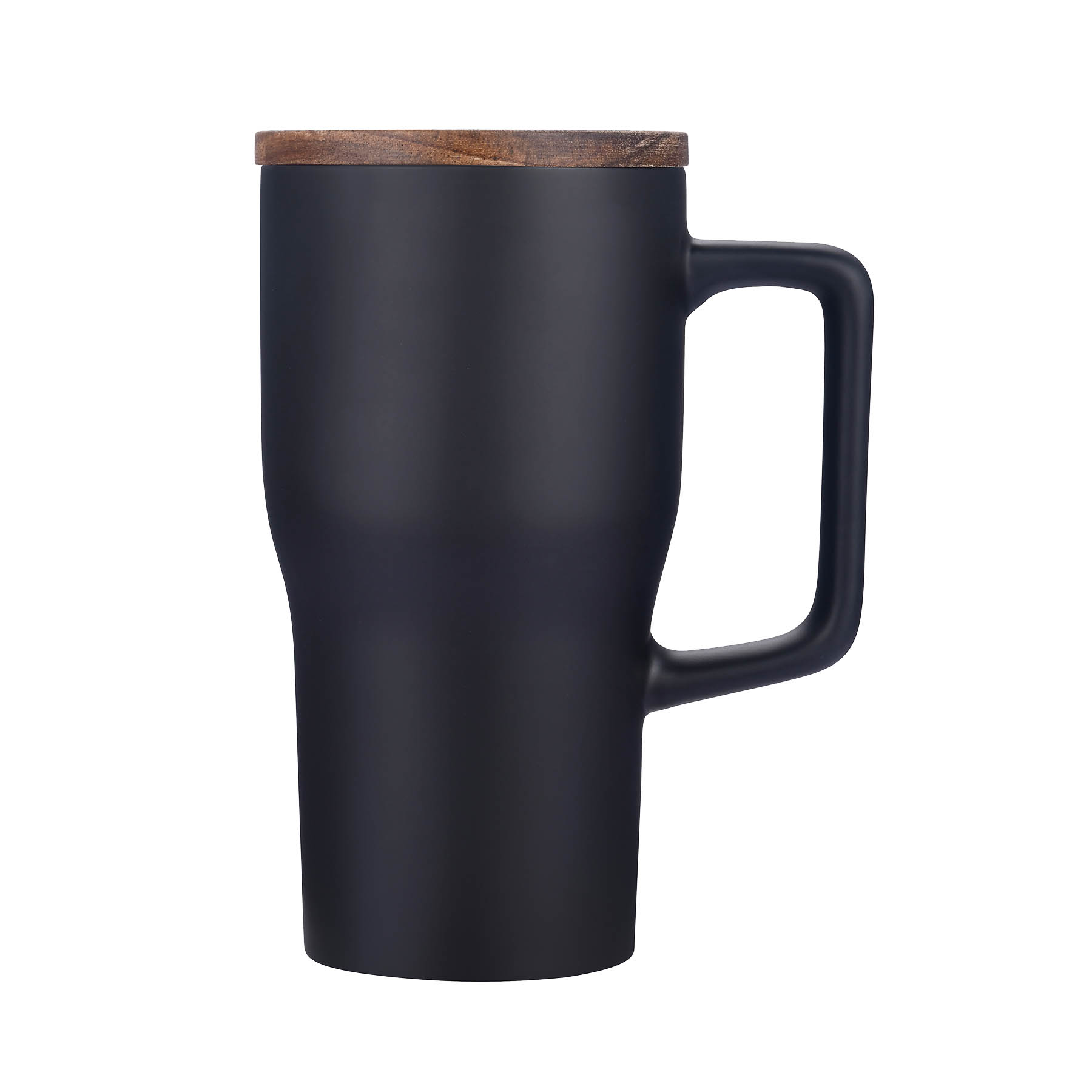 18oz. Ceramic Mug with Wooden Lid 6