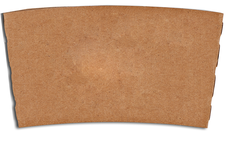 Kraft Hot Cup Sleeves - Quick Ship 2