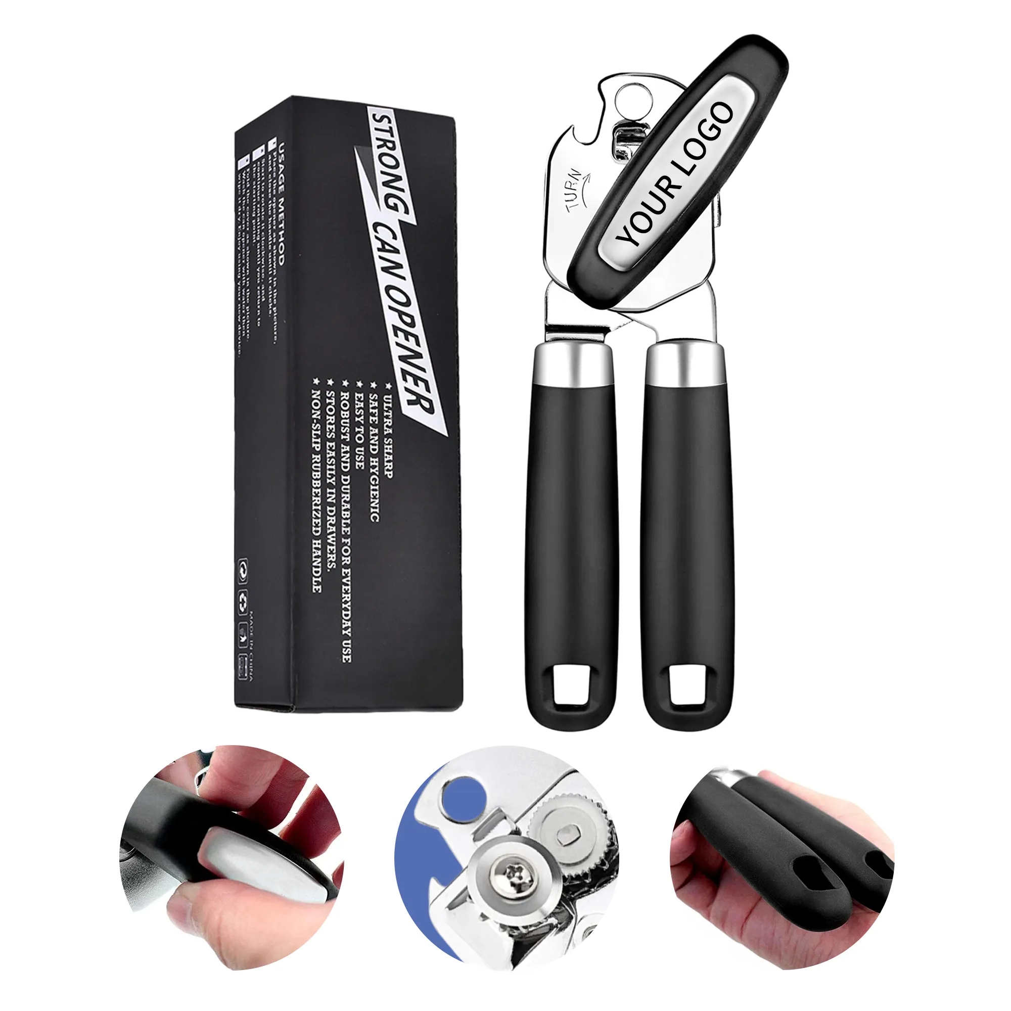 MOQ 50 3-in-1 Multi-Functional Opener for Cans and Bottles 2